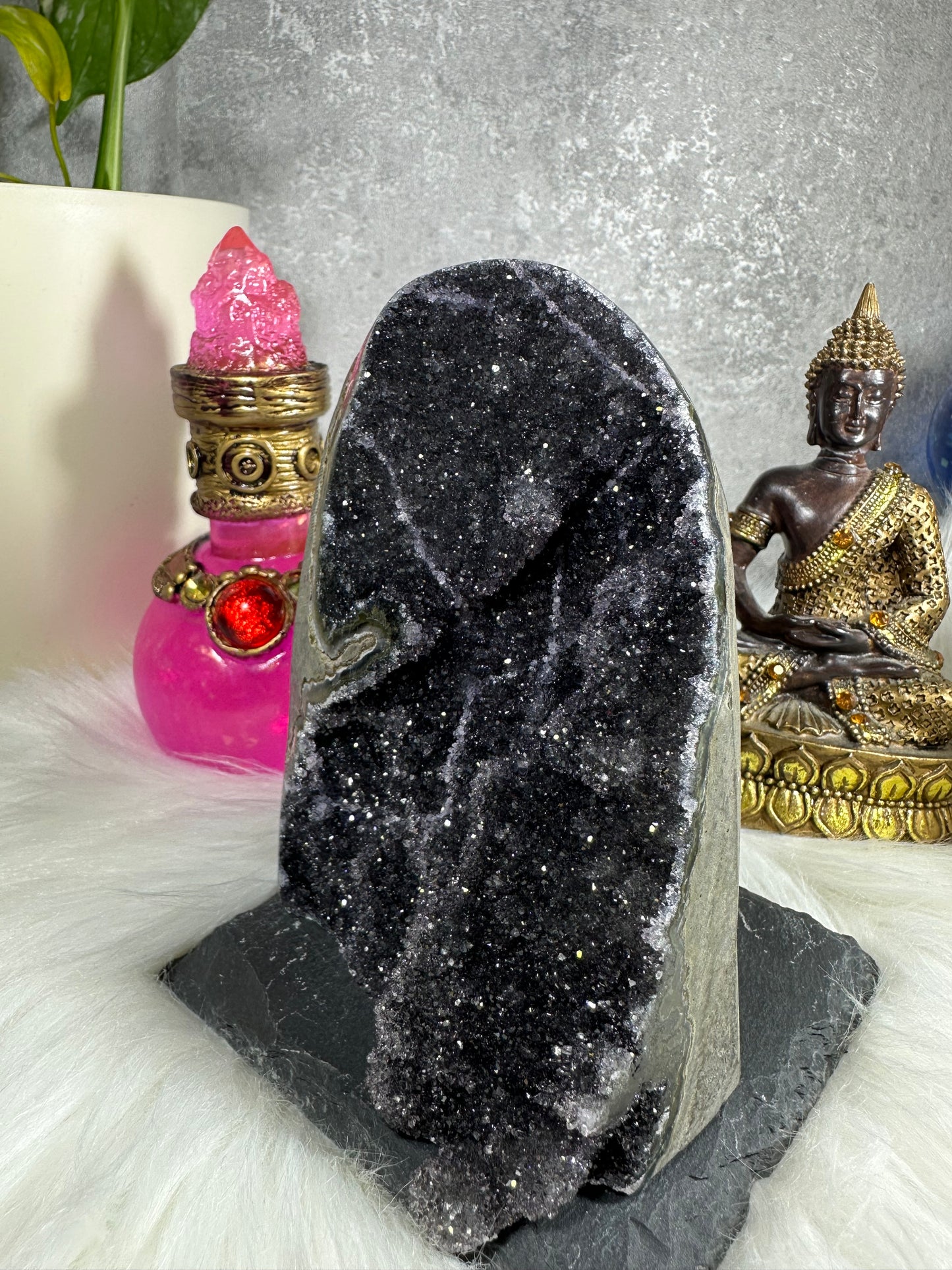 Grauviolette Amethyst Druse