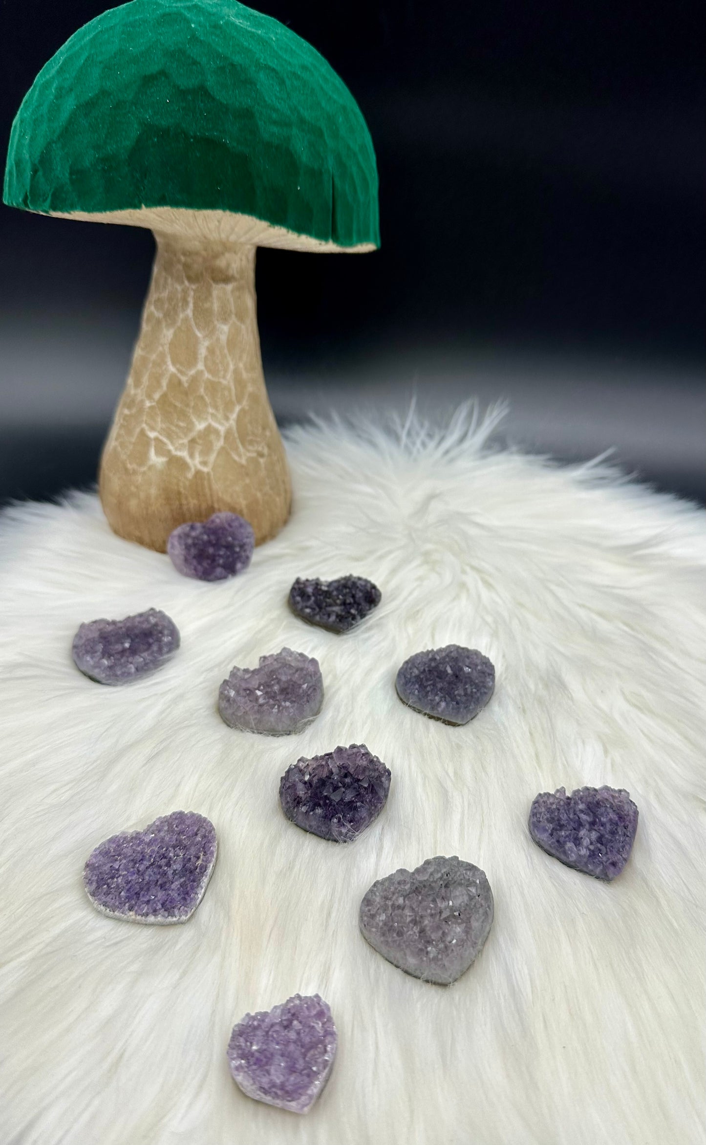 Amethyst Drusen-Herzen