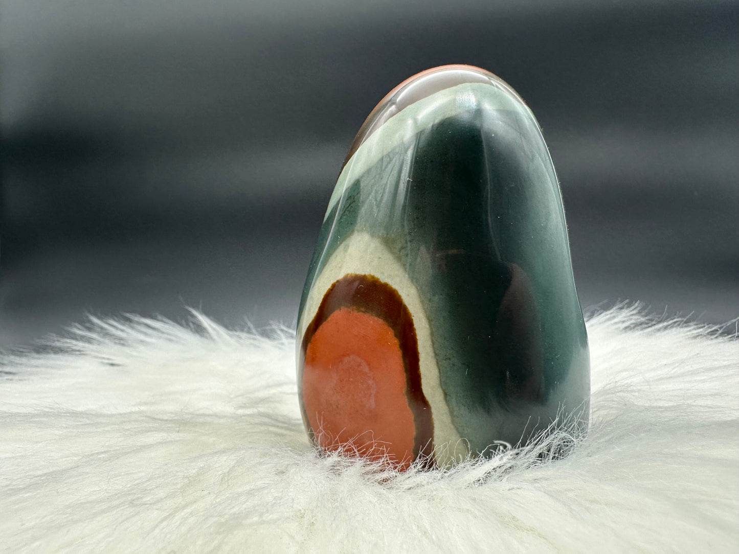 Polychrom-Jaspis Freiform