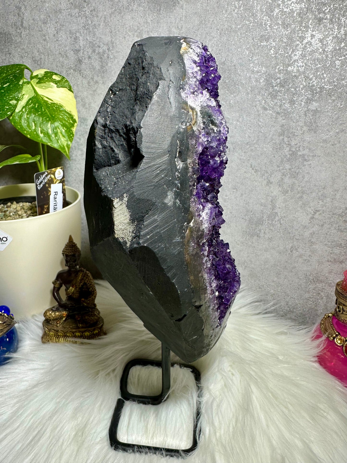 Sibirischer Amethyst auf Ständer
