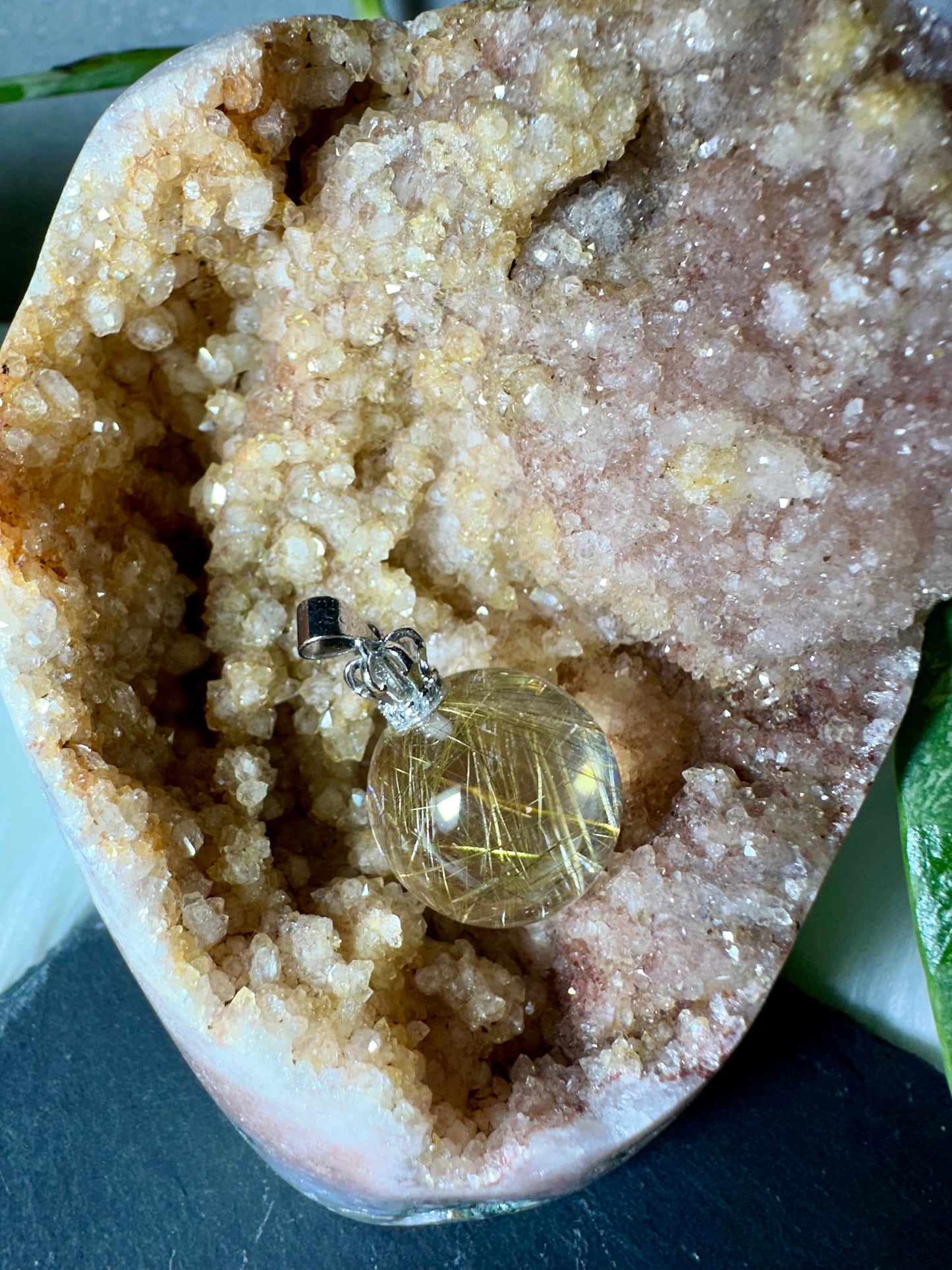 Rutilquarz Anhänger 925 Silber