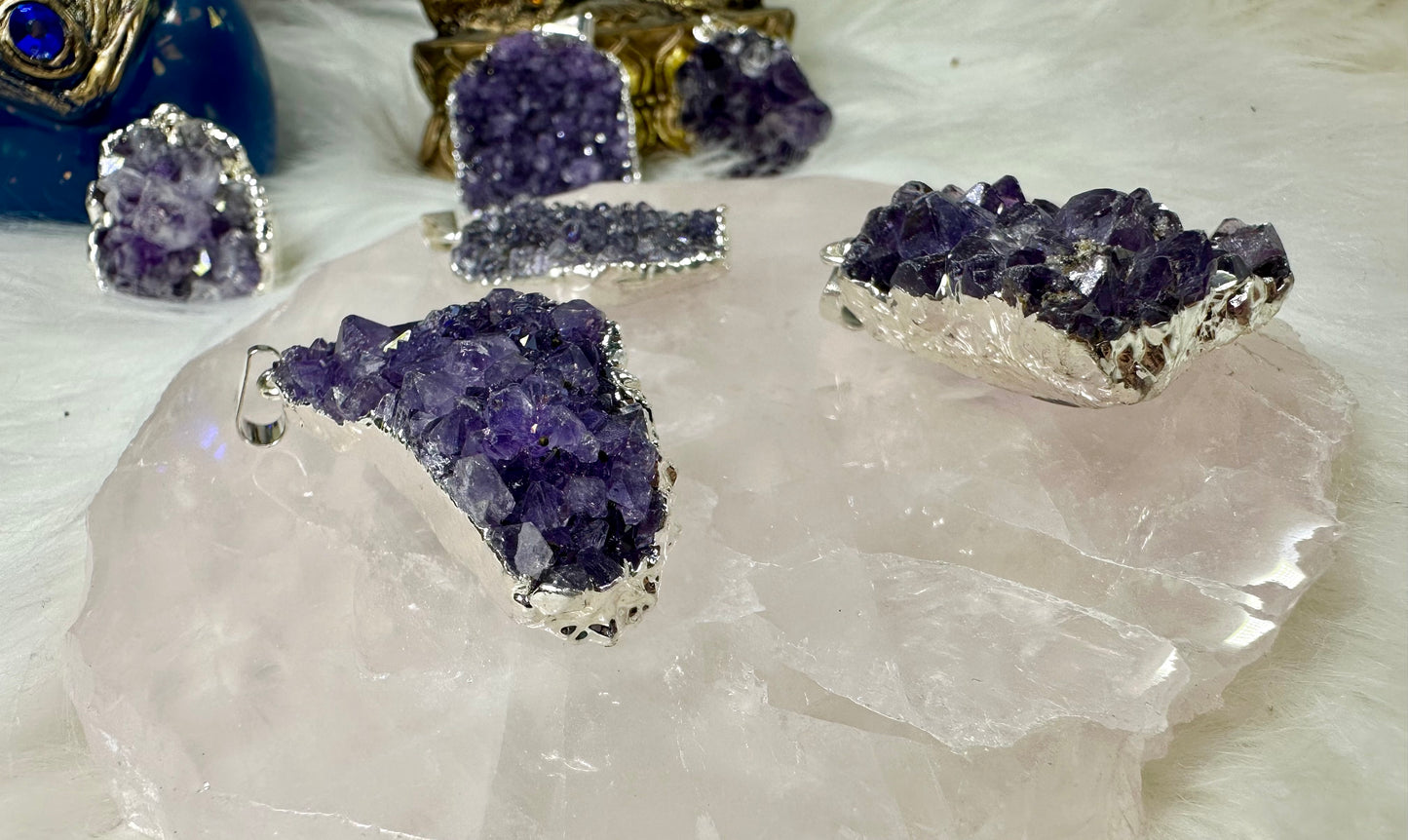 Amethyst-Drusen Anhänger