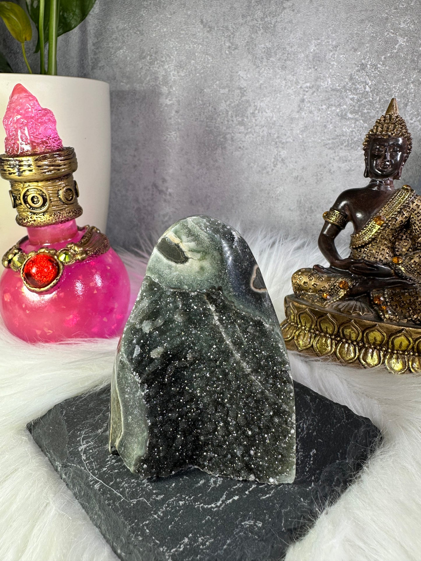 Graue Amethyst Druse