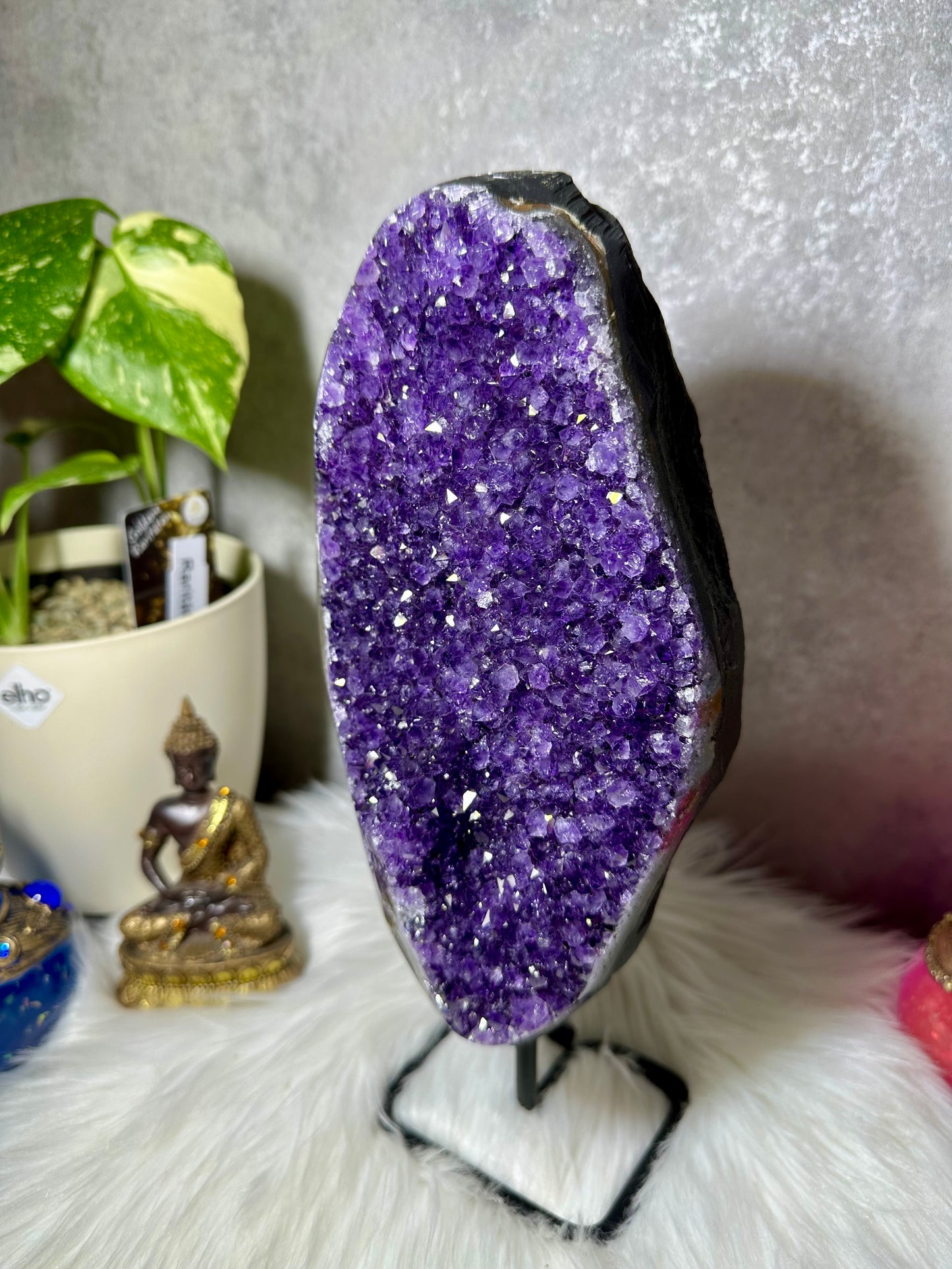 Sibirischer Amethyst auf Ständer