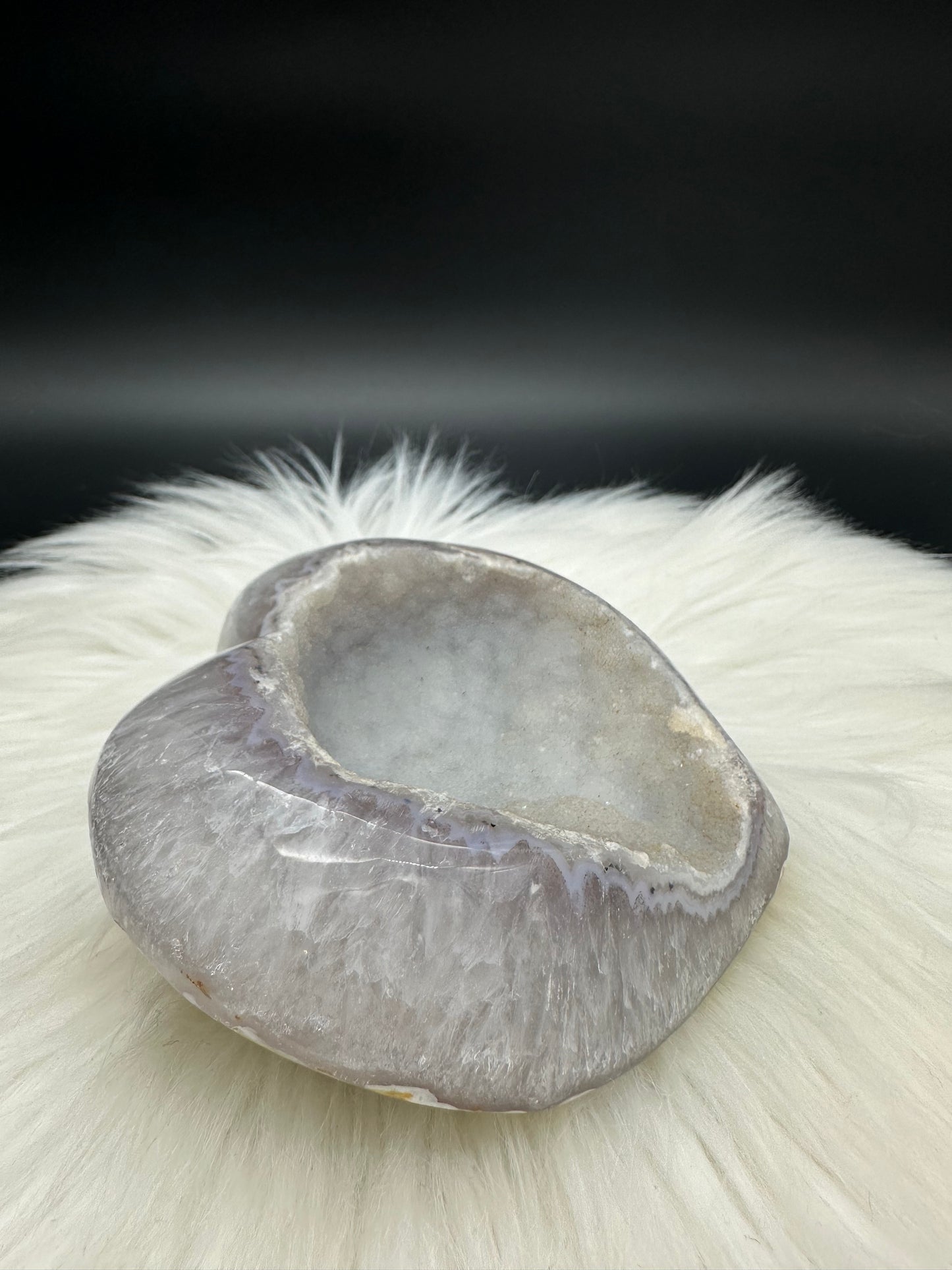 Amethyst - Achat Herz Matt
