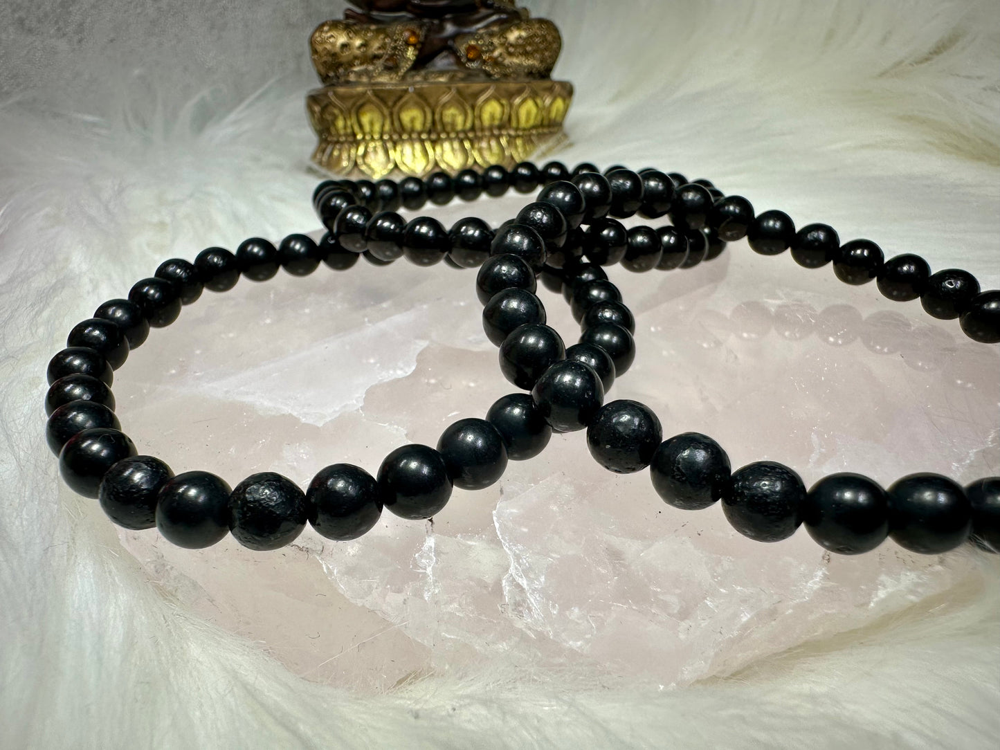 Schwarzes Onyx Perlenarmband