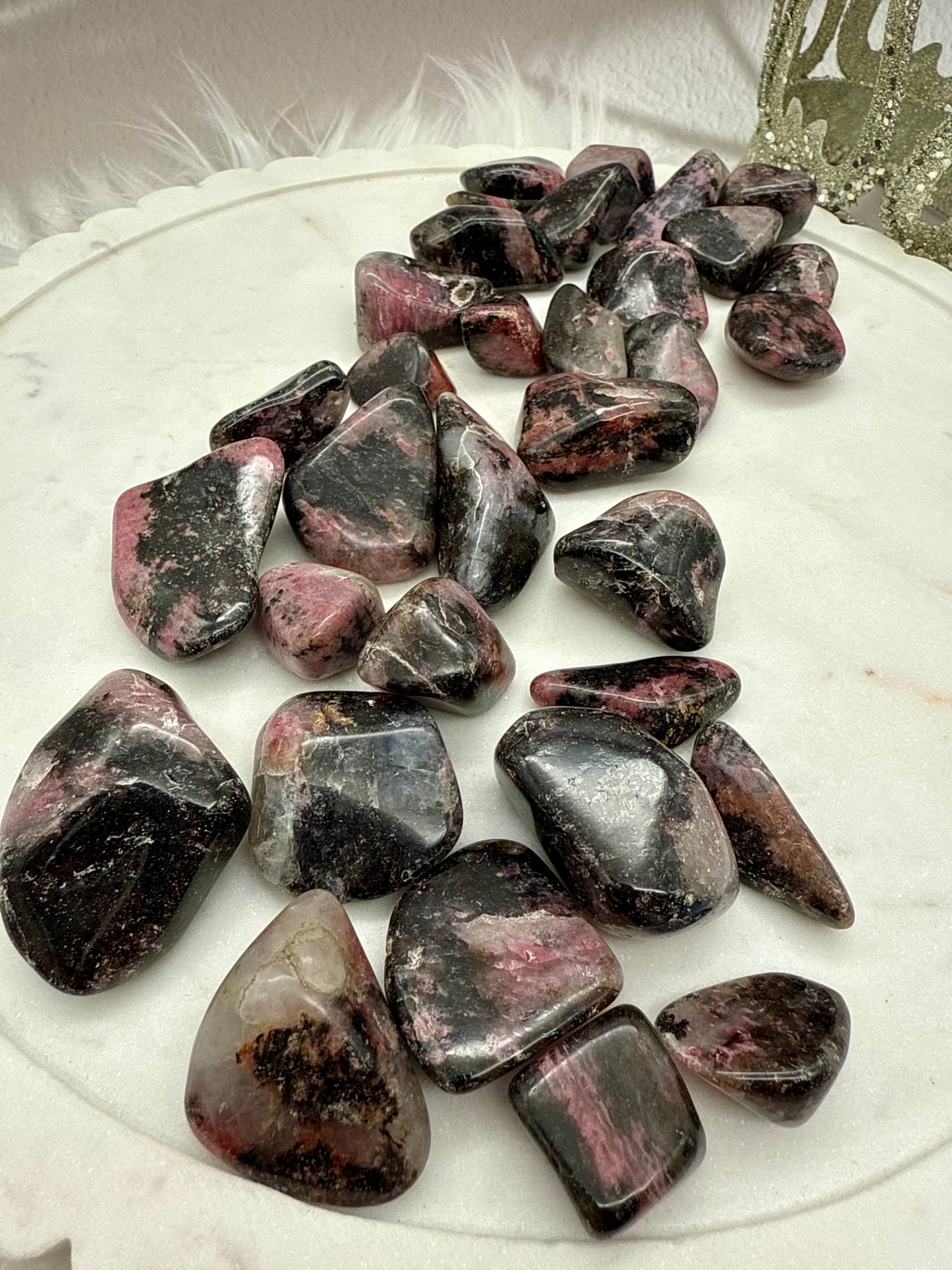 Rhodonit Trommelstein