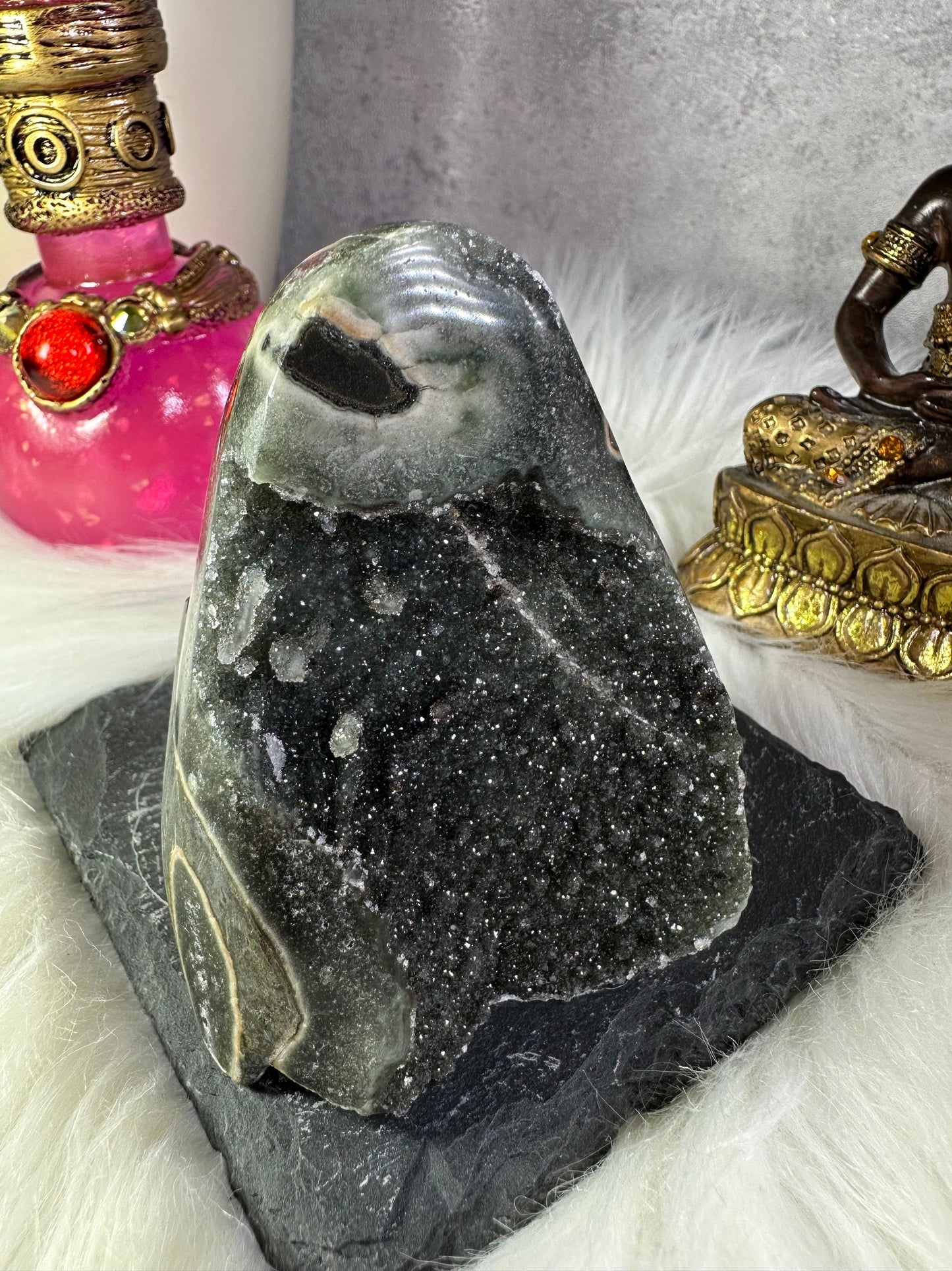 Graue Amethyst Druse