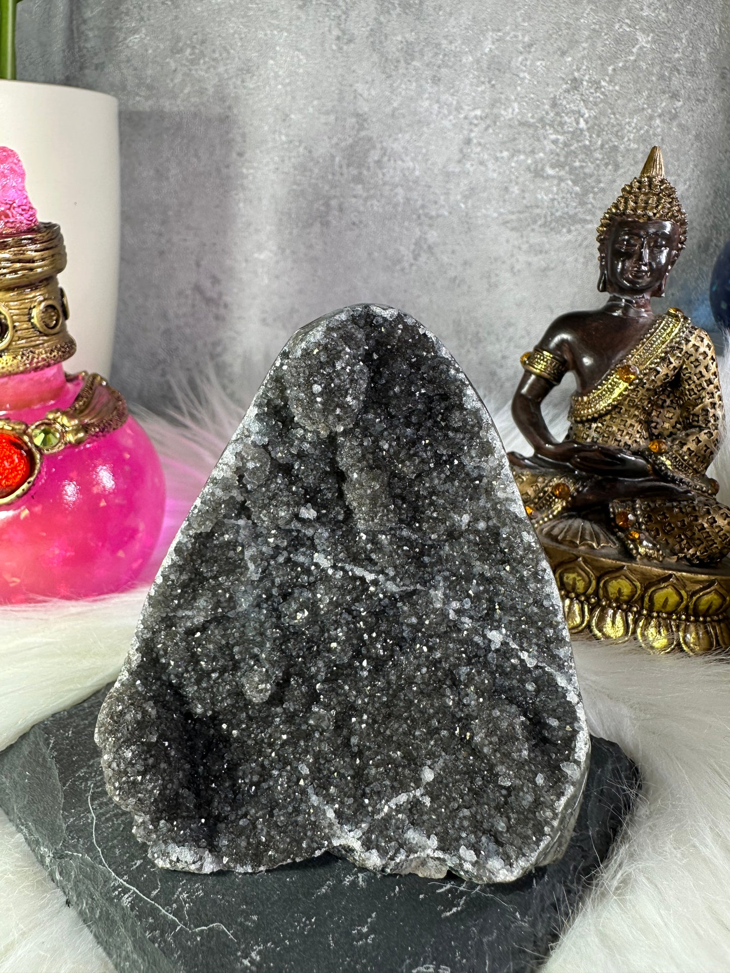 Graue Amethyst Druse