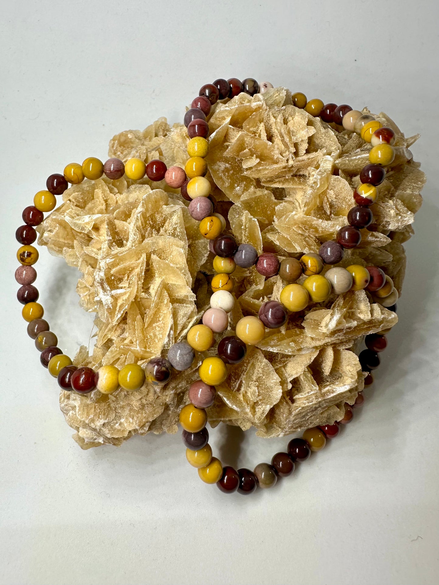 Mookait Jaspis Perlenarmband