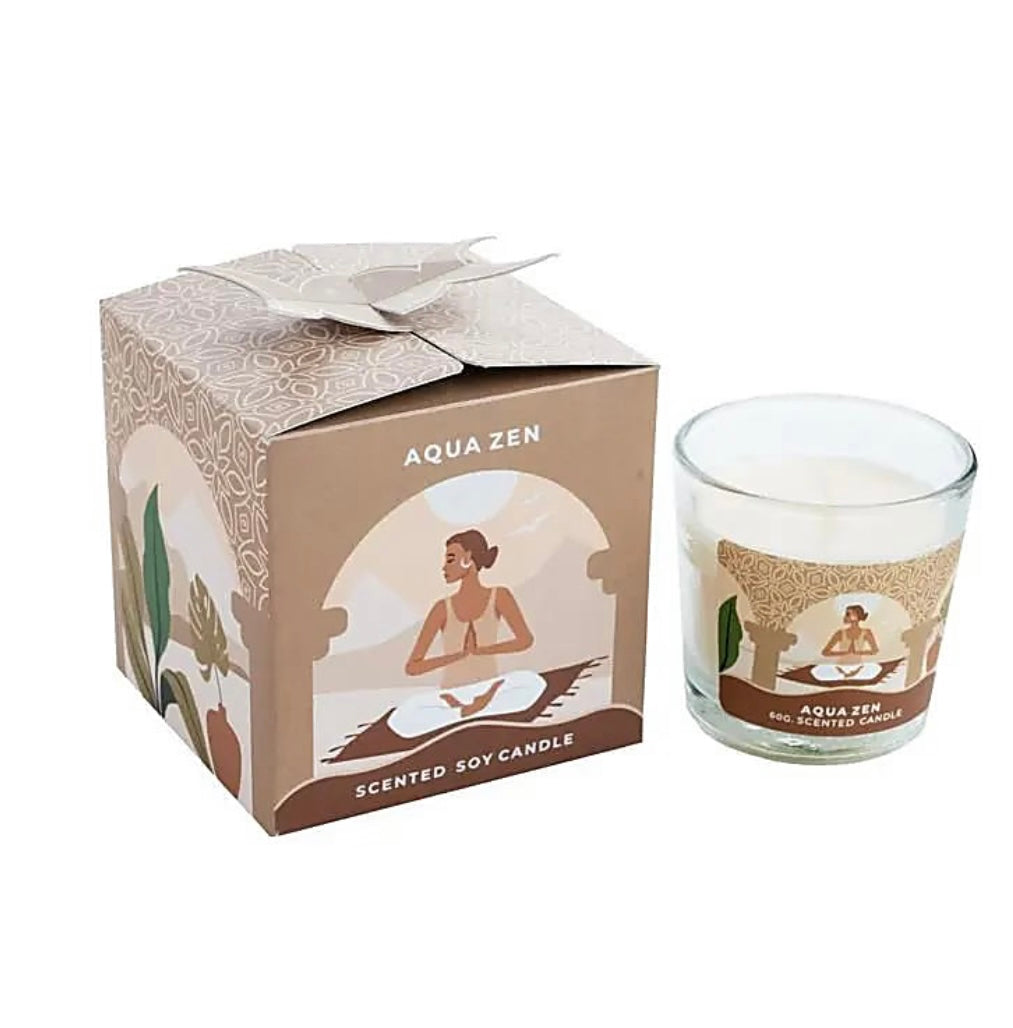 Sojawachskerze – Aqua Zen