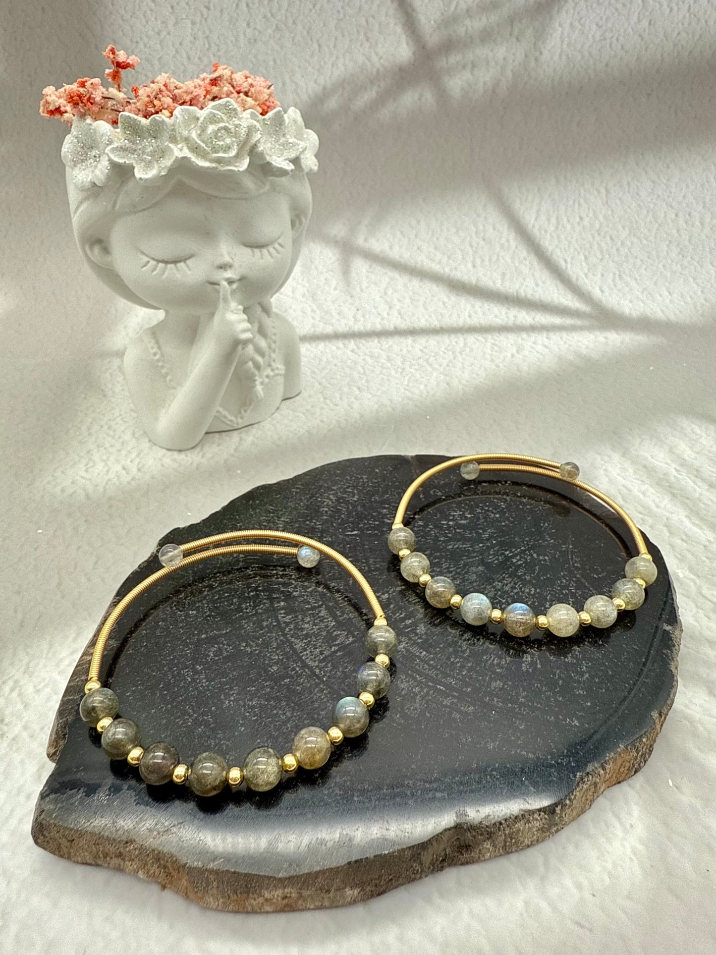 Labradorit Kreolen Armband