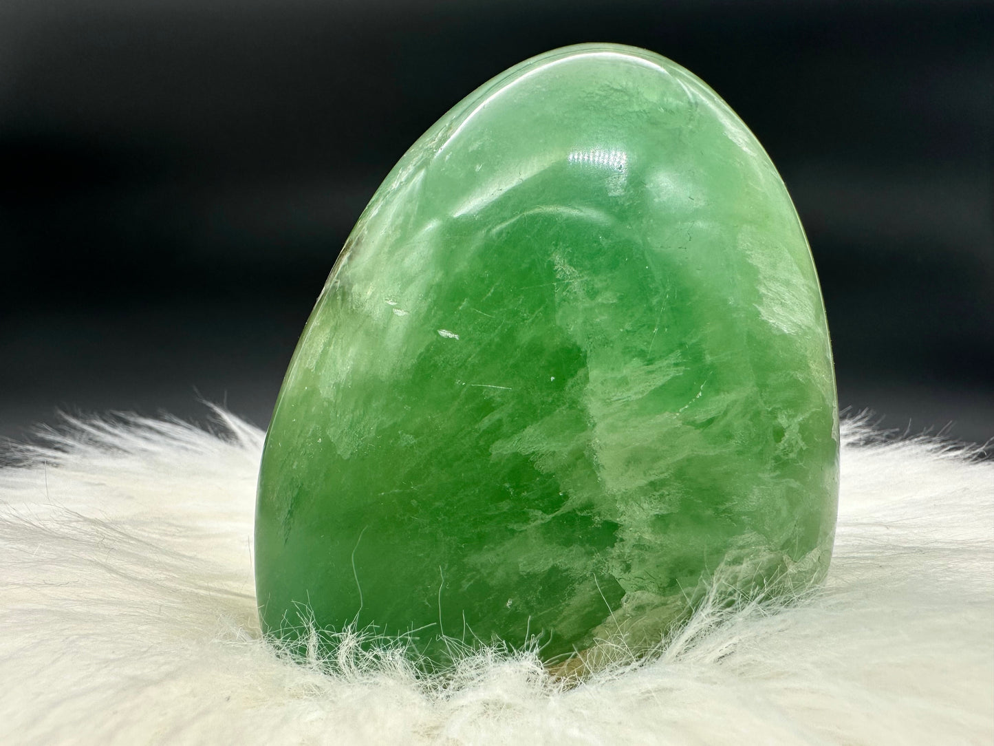 Grüne Fluorit Freiform