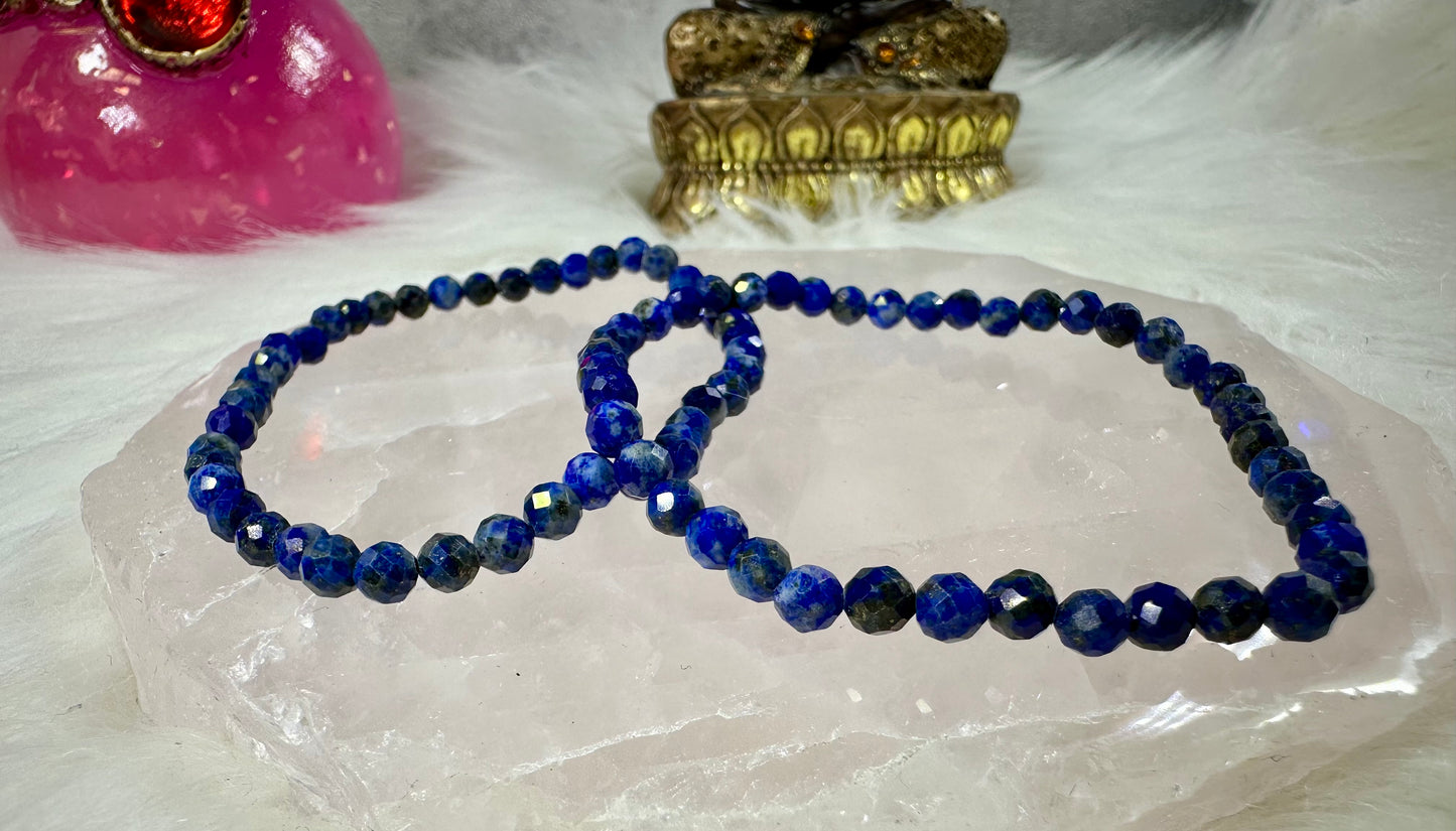 Lapislazuli Armband facettiert
