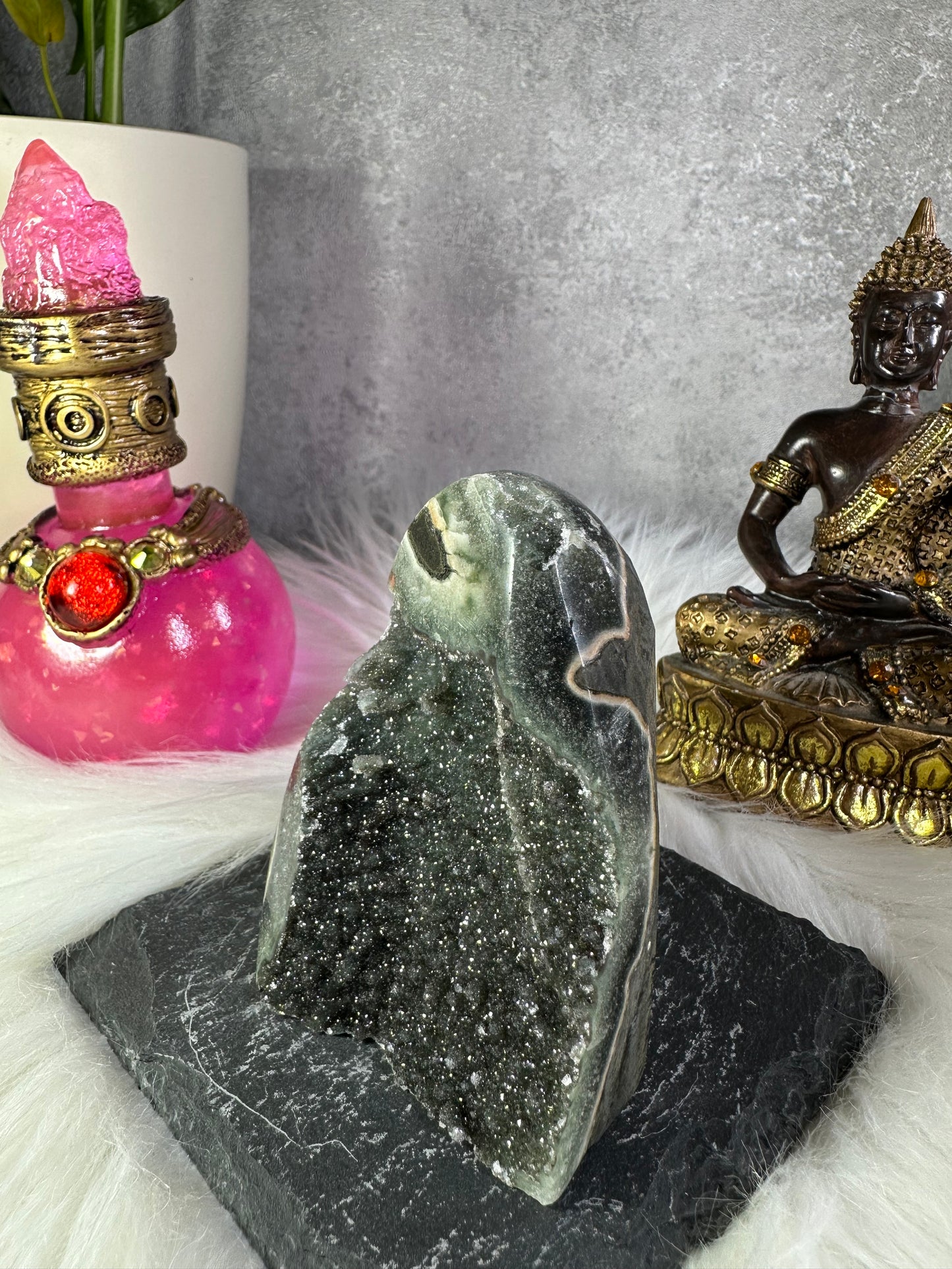 Graue Amethyst Druse
