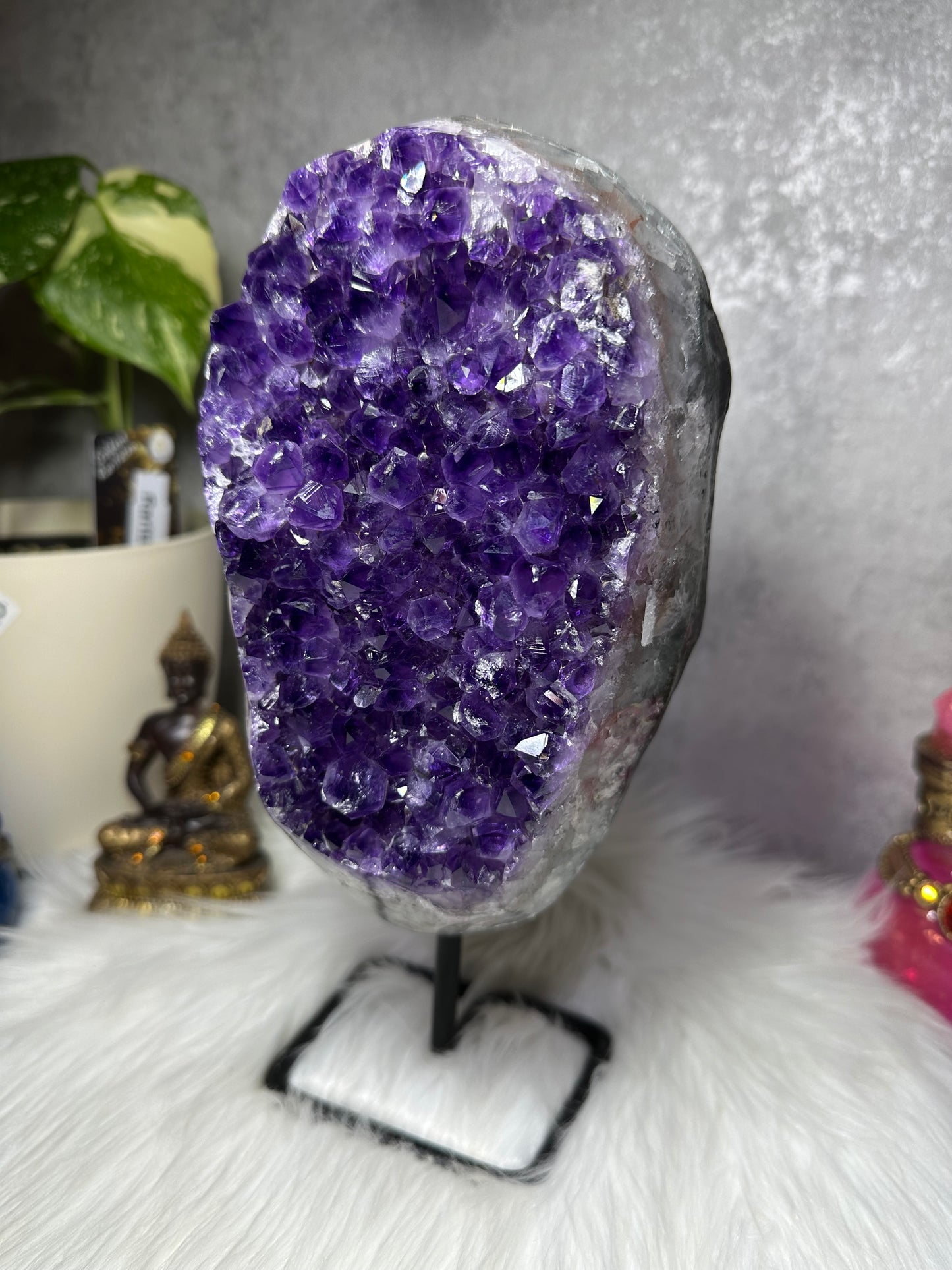 Sibirischer Amethyst auf Ständer (B)