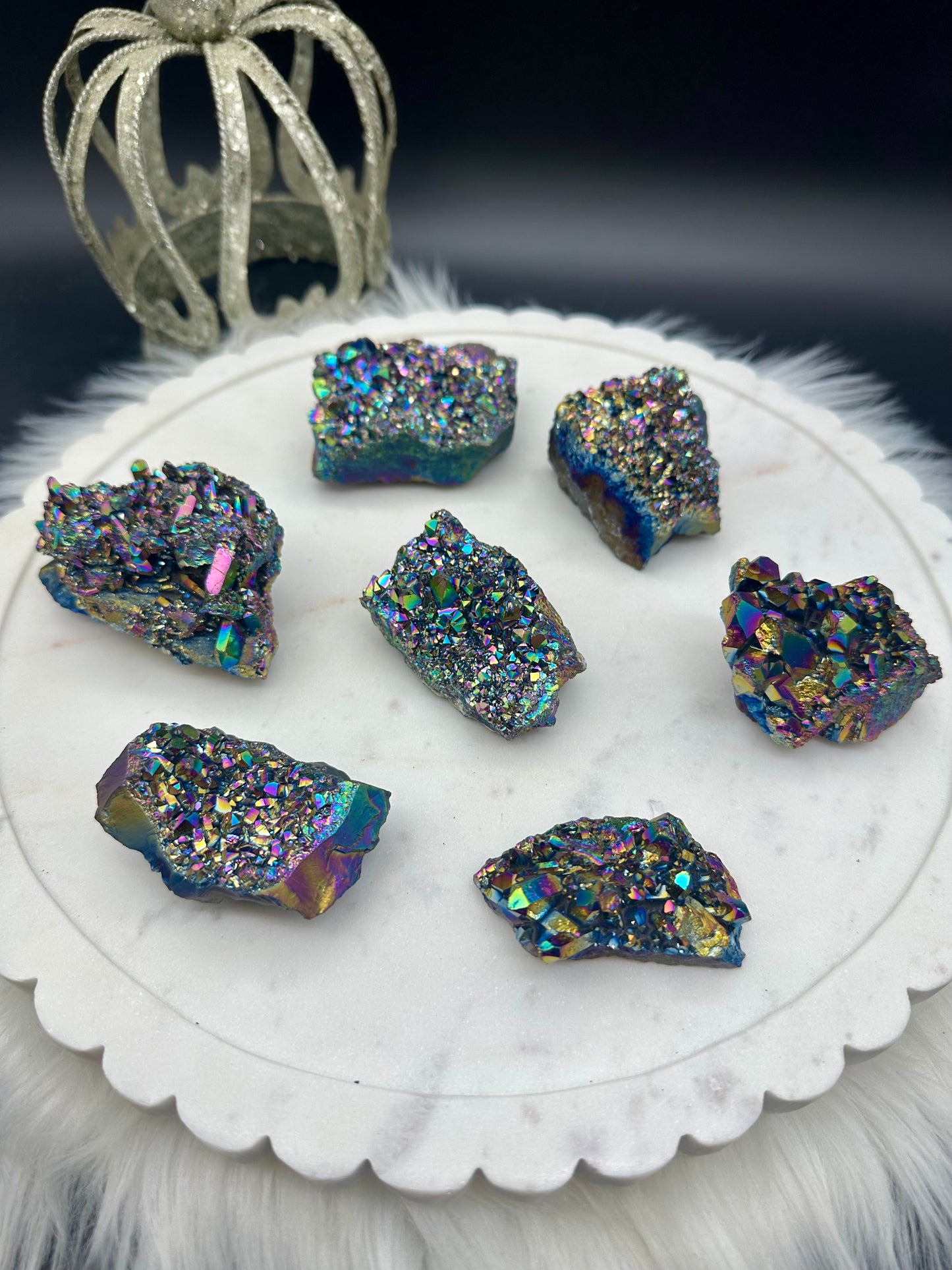 Titanium Stücke - groß - bedampft