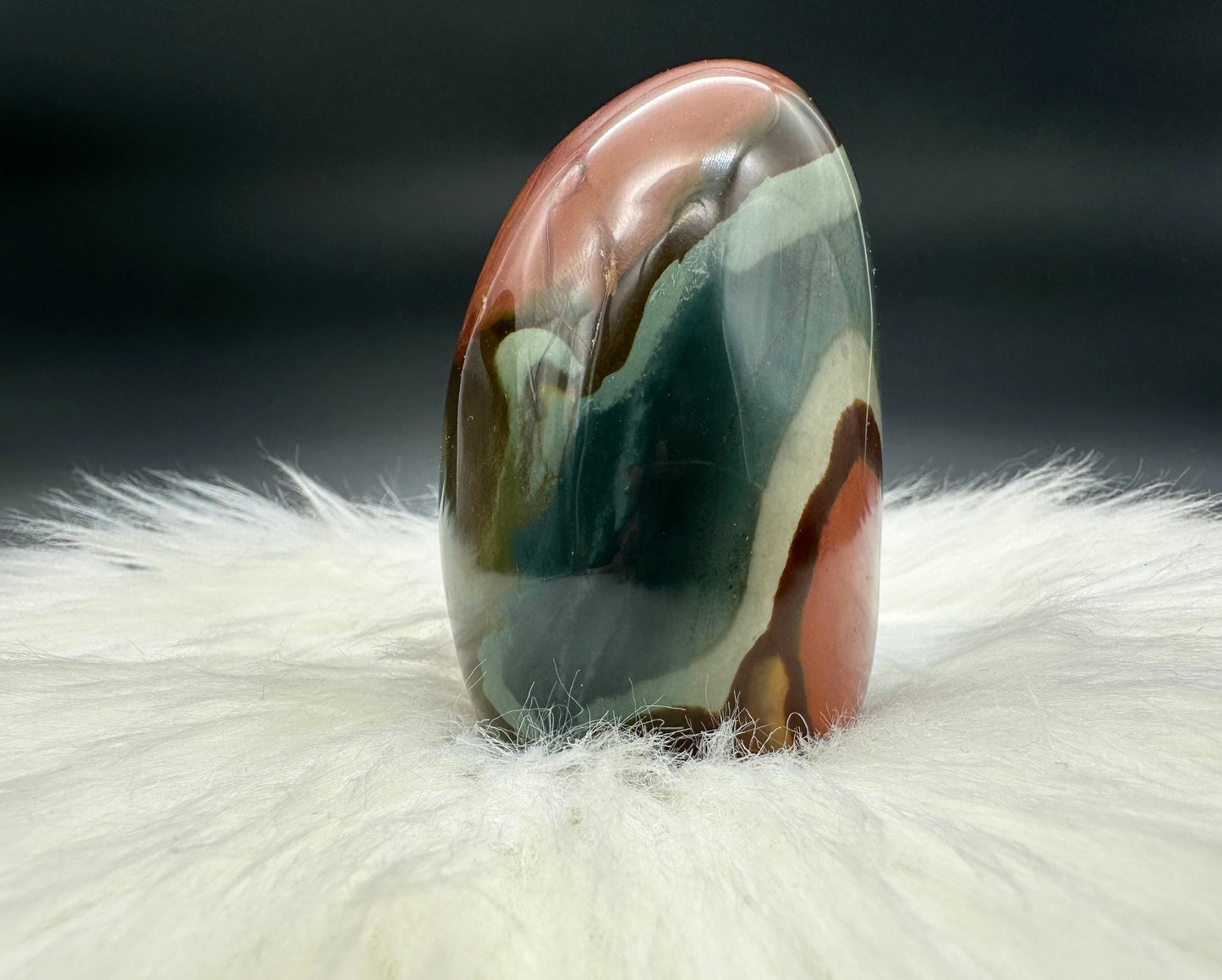 Polychrom-Jaspis Freiform