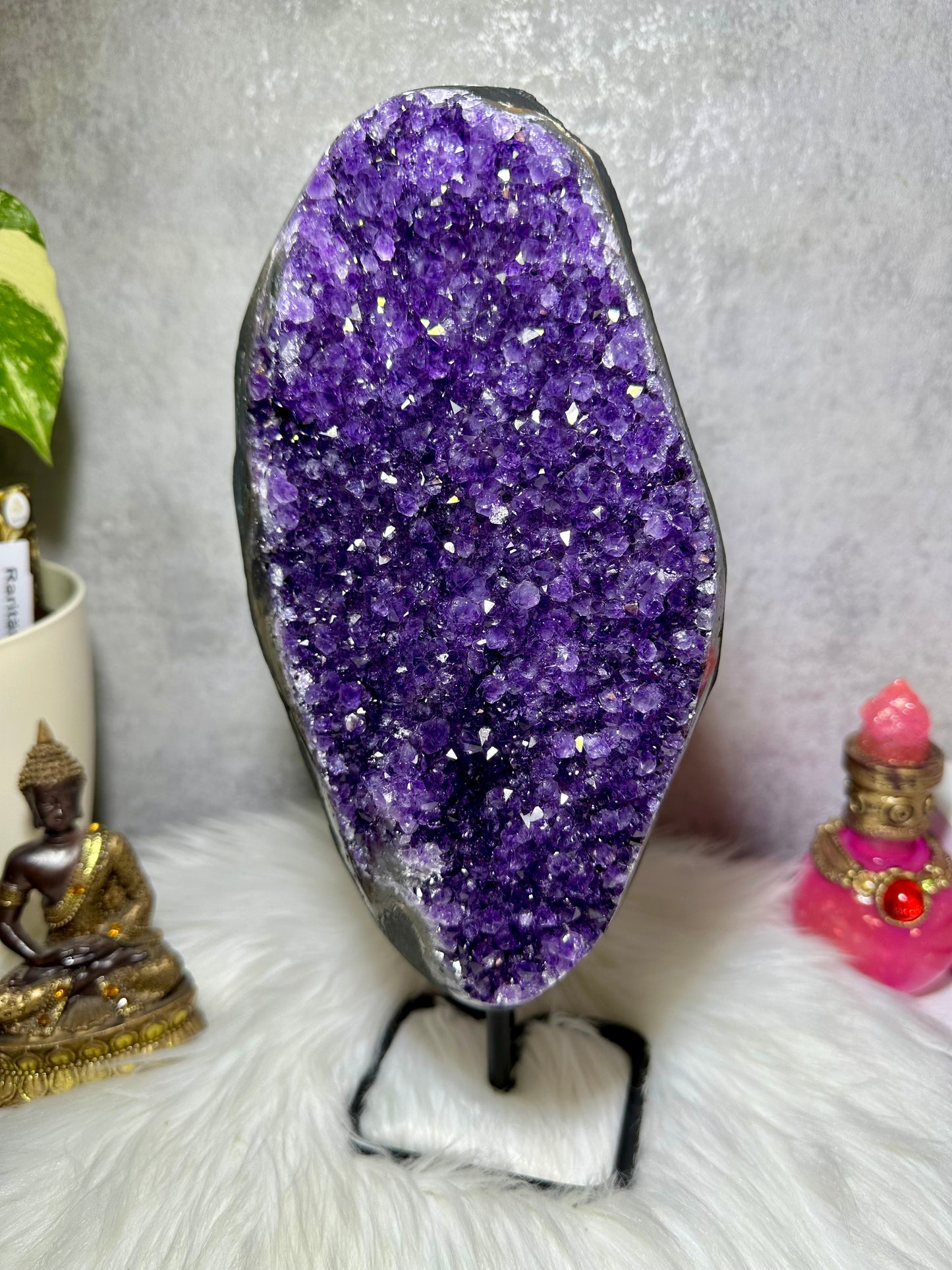 Sibirischer Amethyst auf Ständer