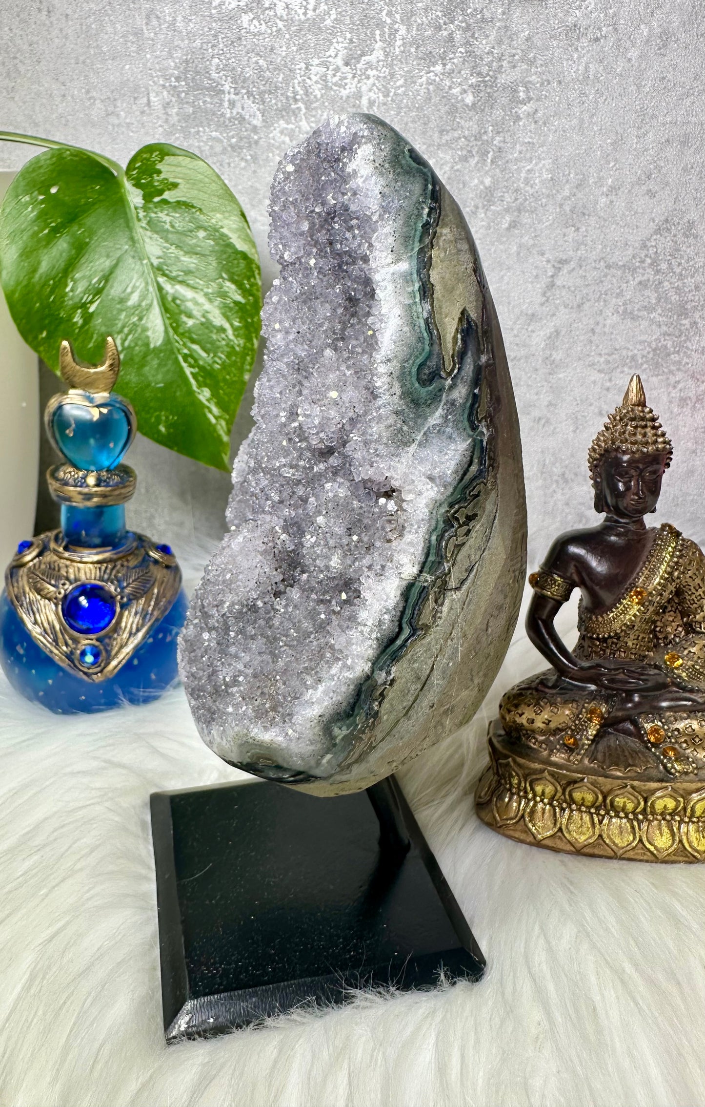 Amethyst Druse auf Ständer