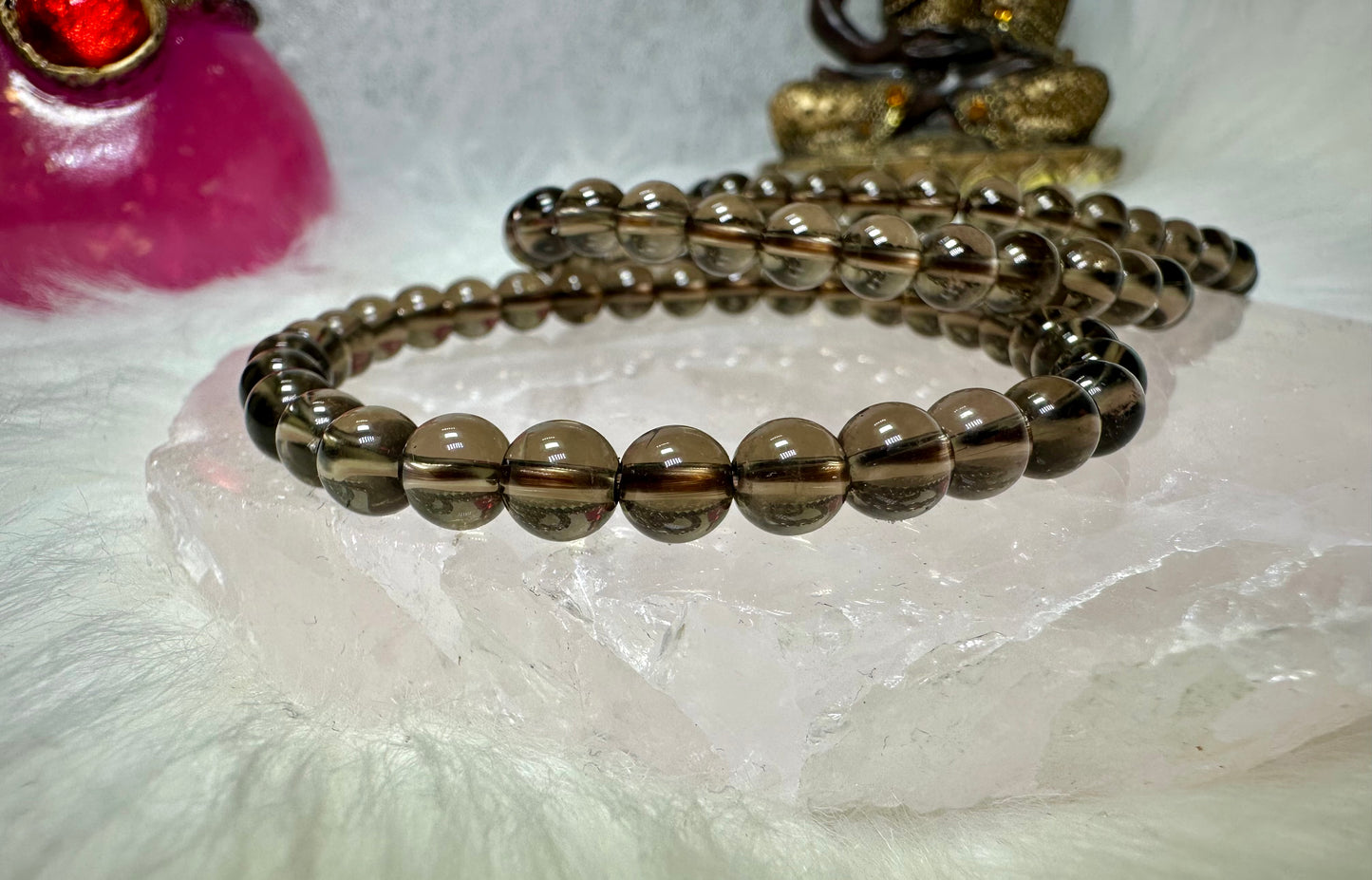 Rauchquarz Perlenarmband