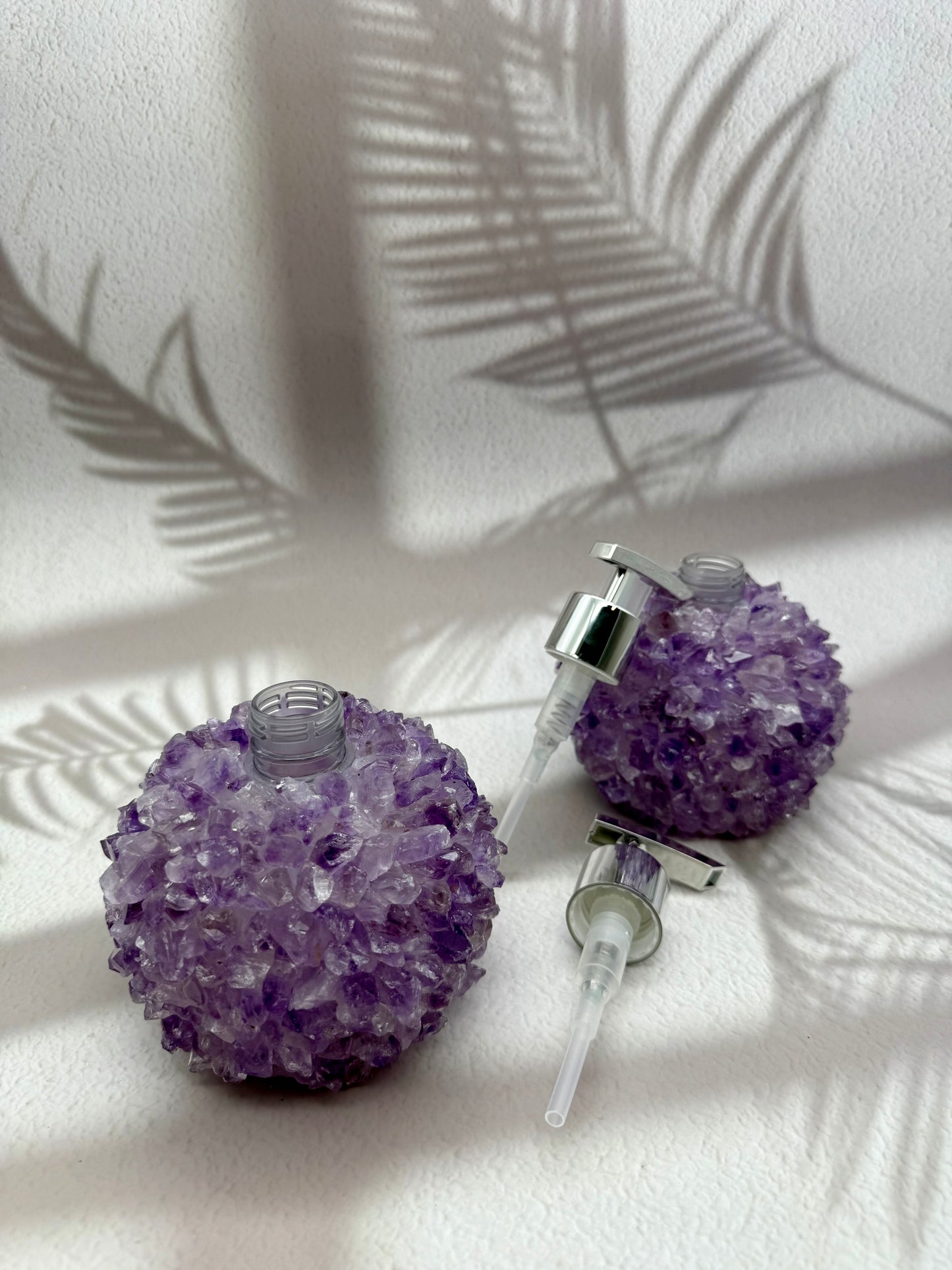 Seifenspender Amethyst Spitzen