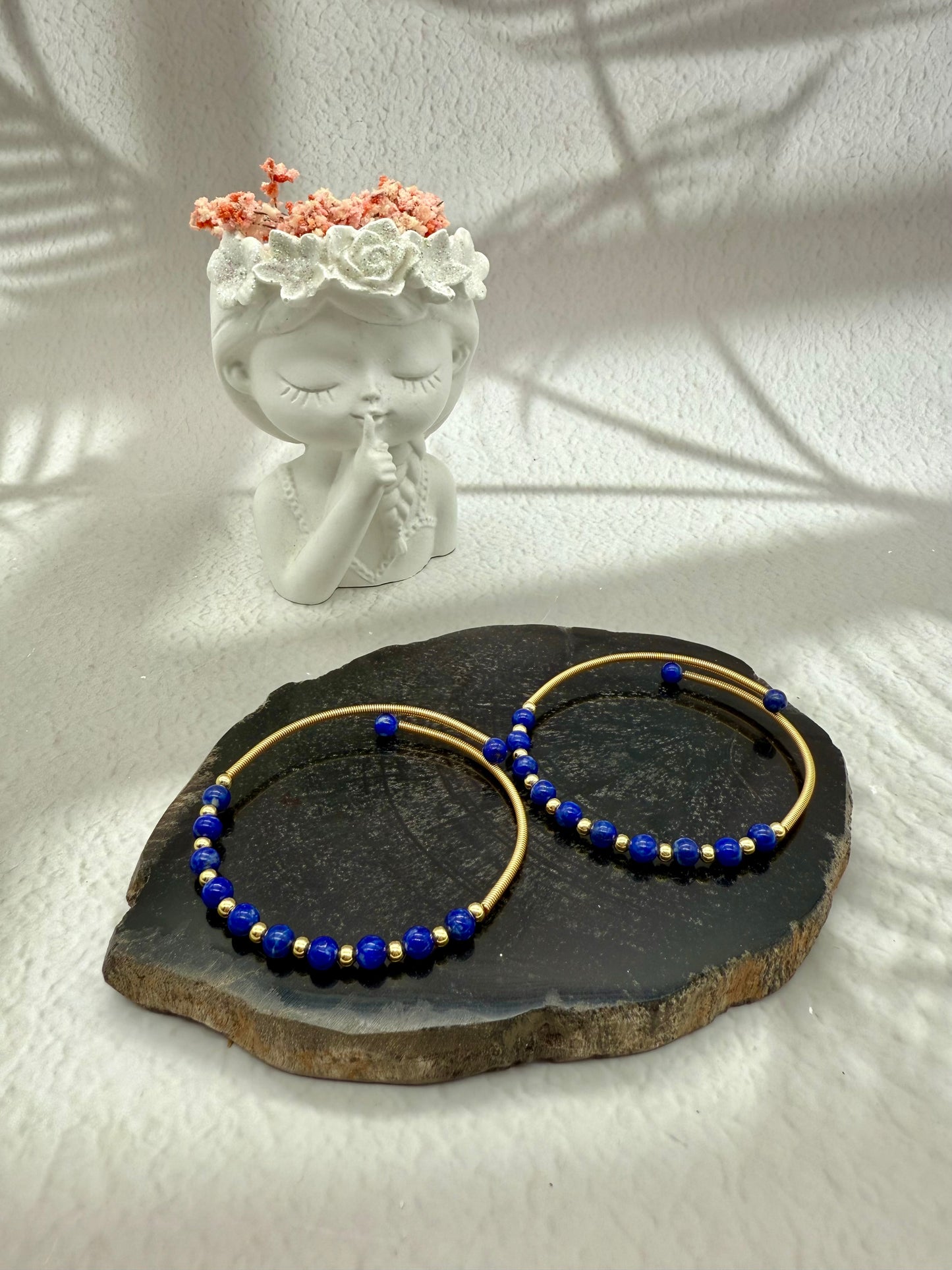 Lapislazuli Kreolen Armband