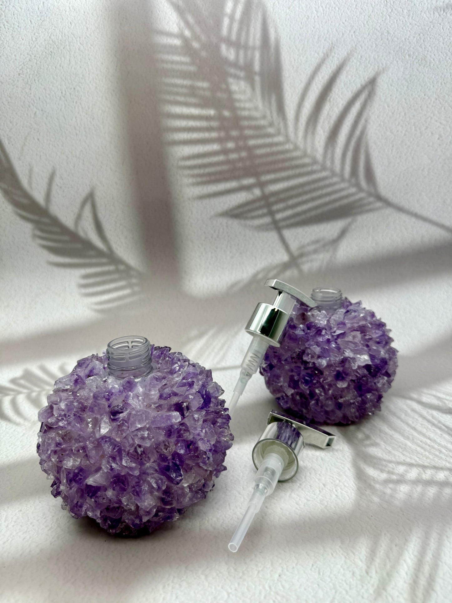 Seifenspender Amethyst Spitzen