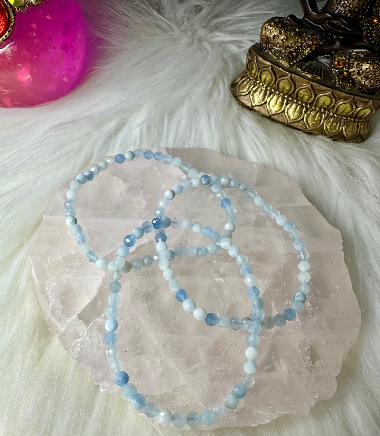 Aquamarin Armband facettiert