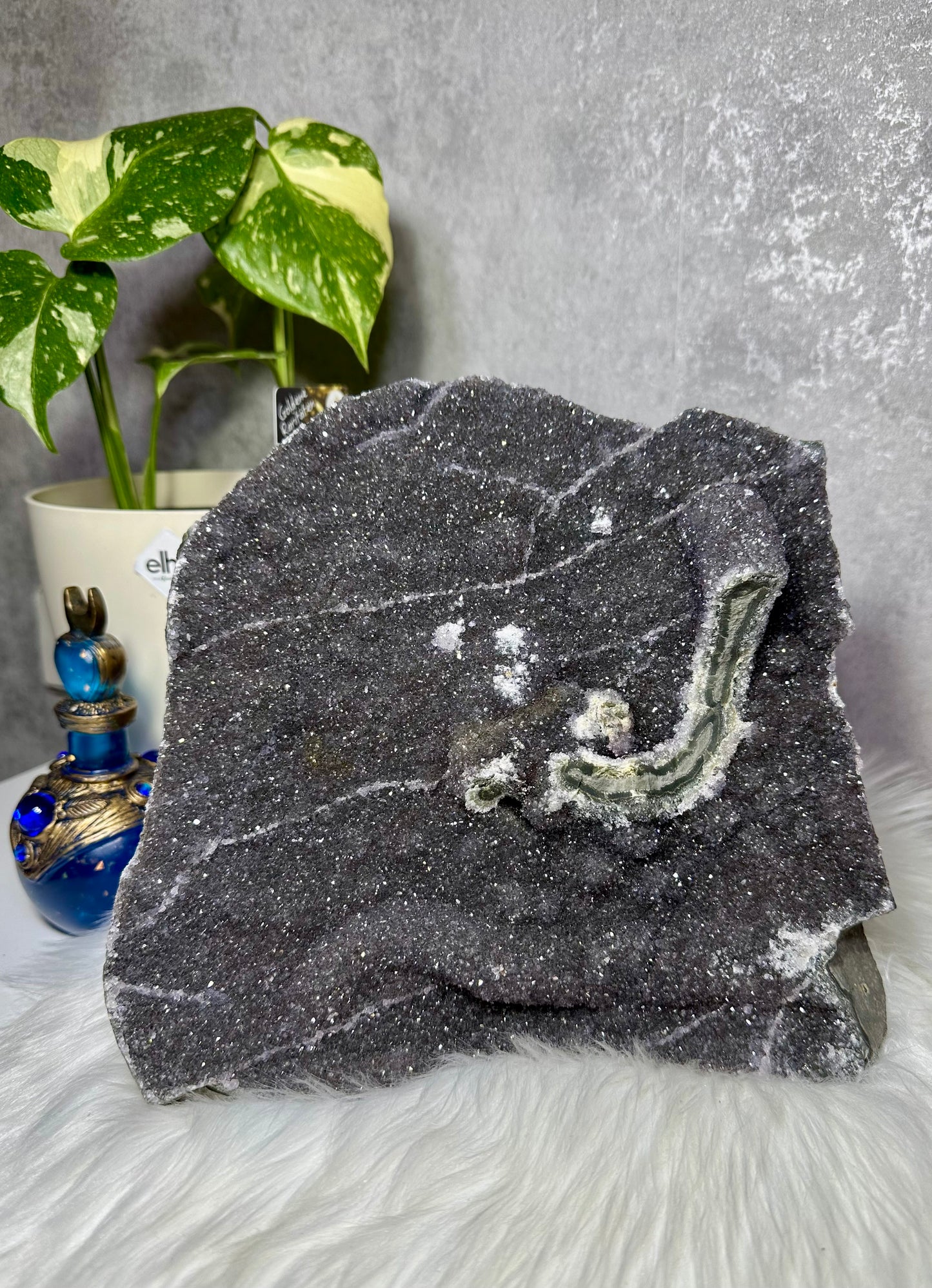 Grauer Amethyst XXL