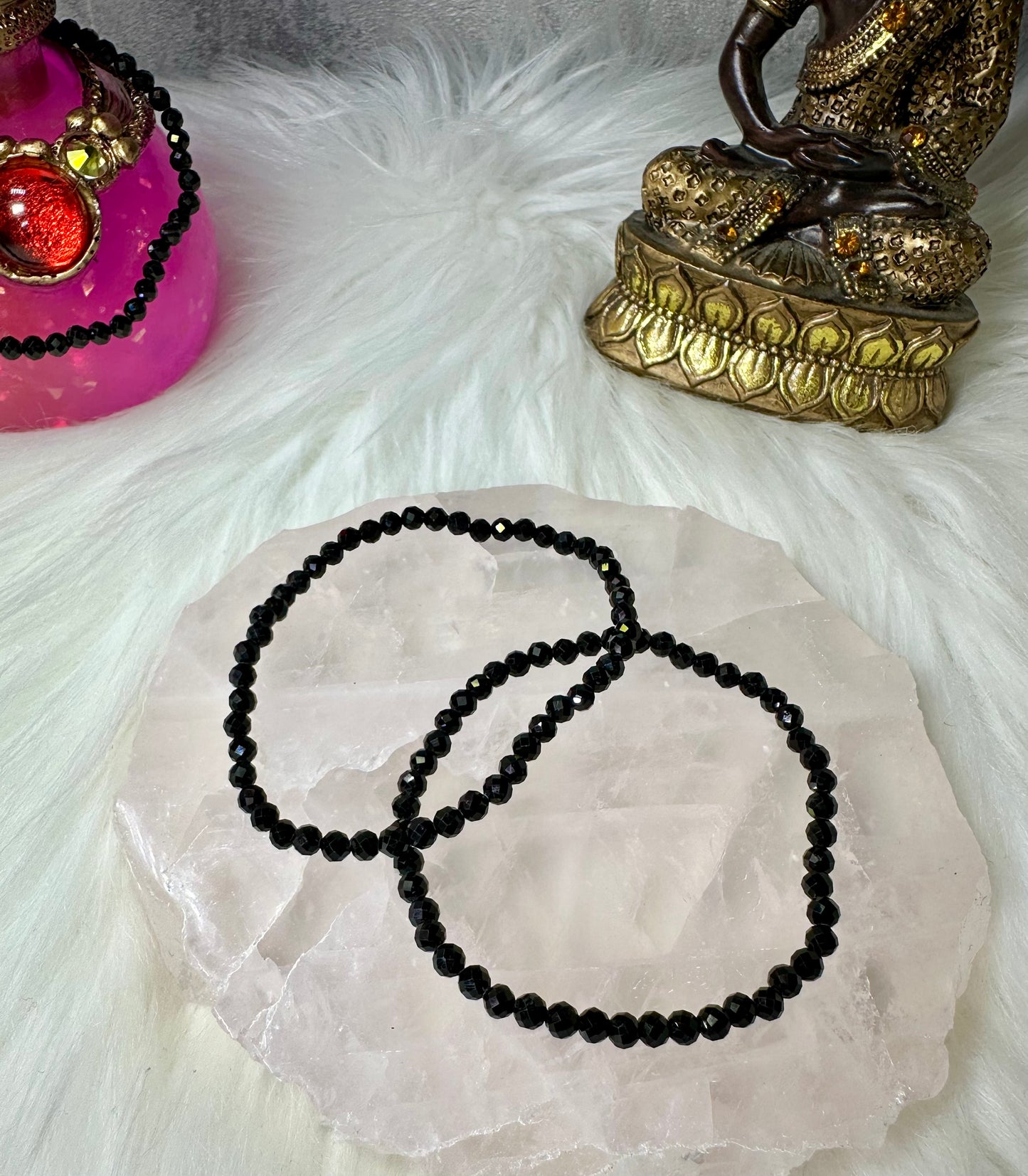 Goldobsidian Armband facettiert