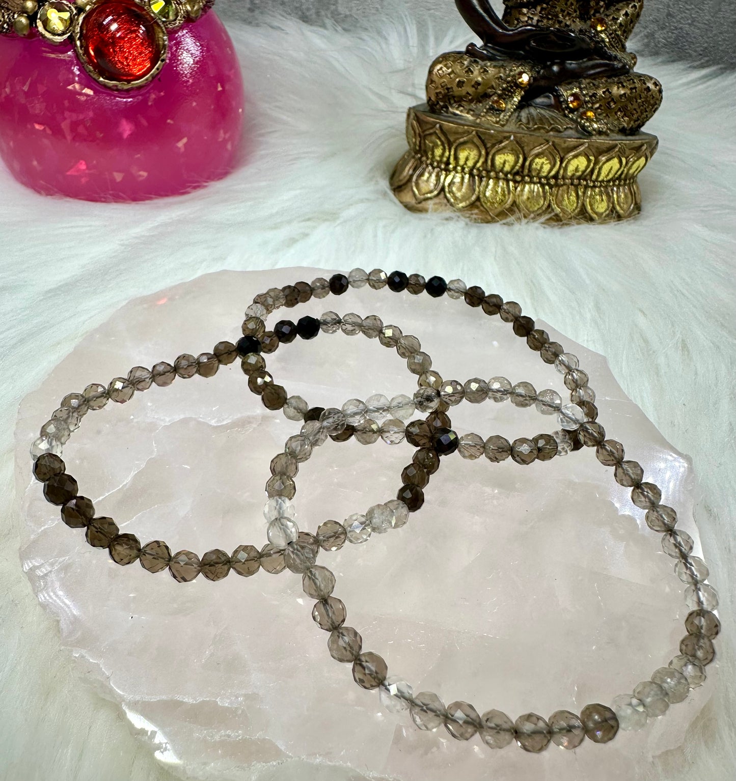 Rauchquarz Armband facettiert