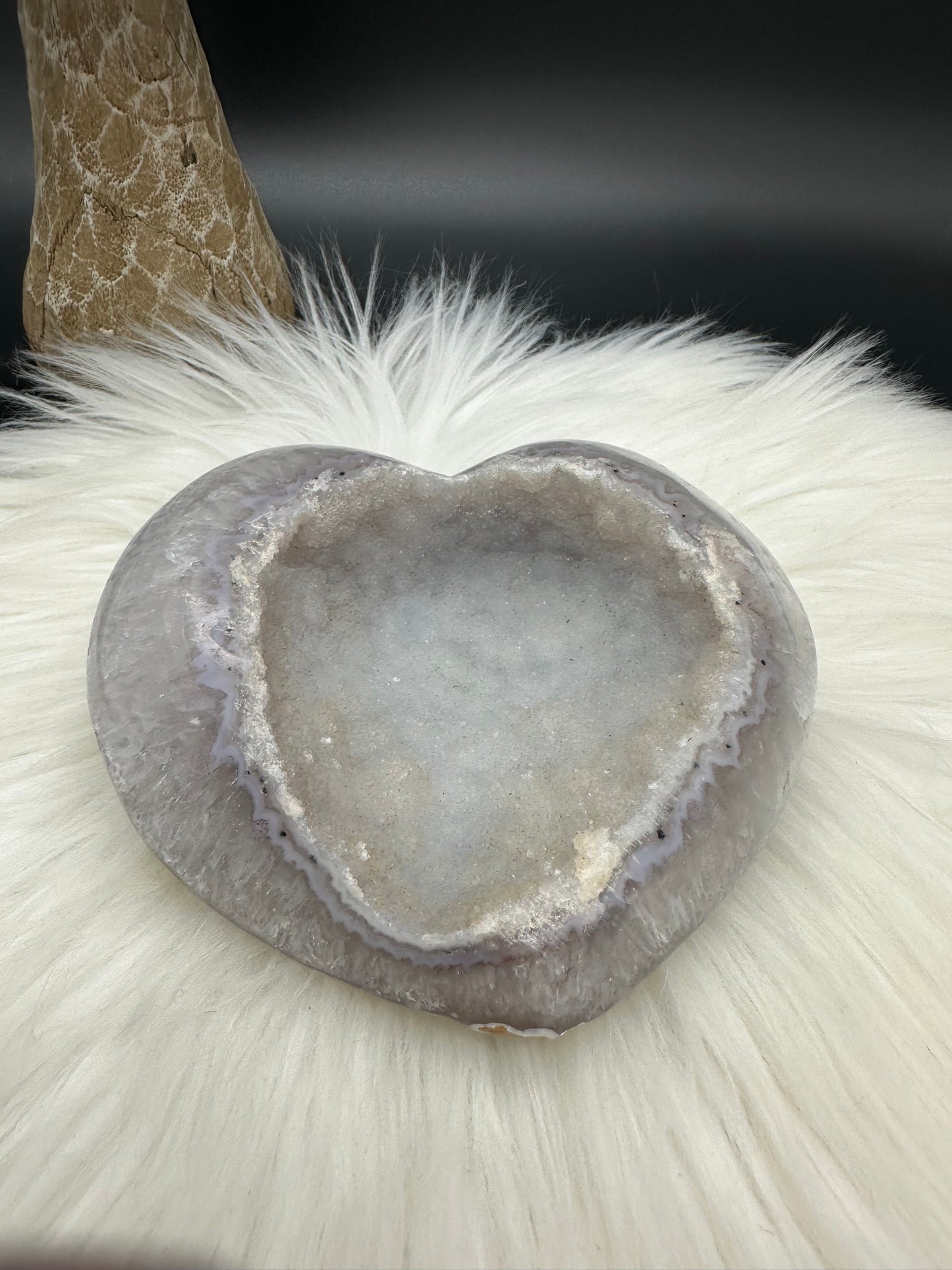 Amethyst - Achat Herz Matt