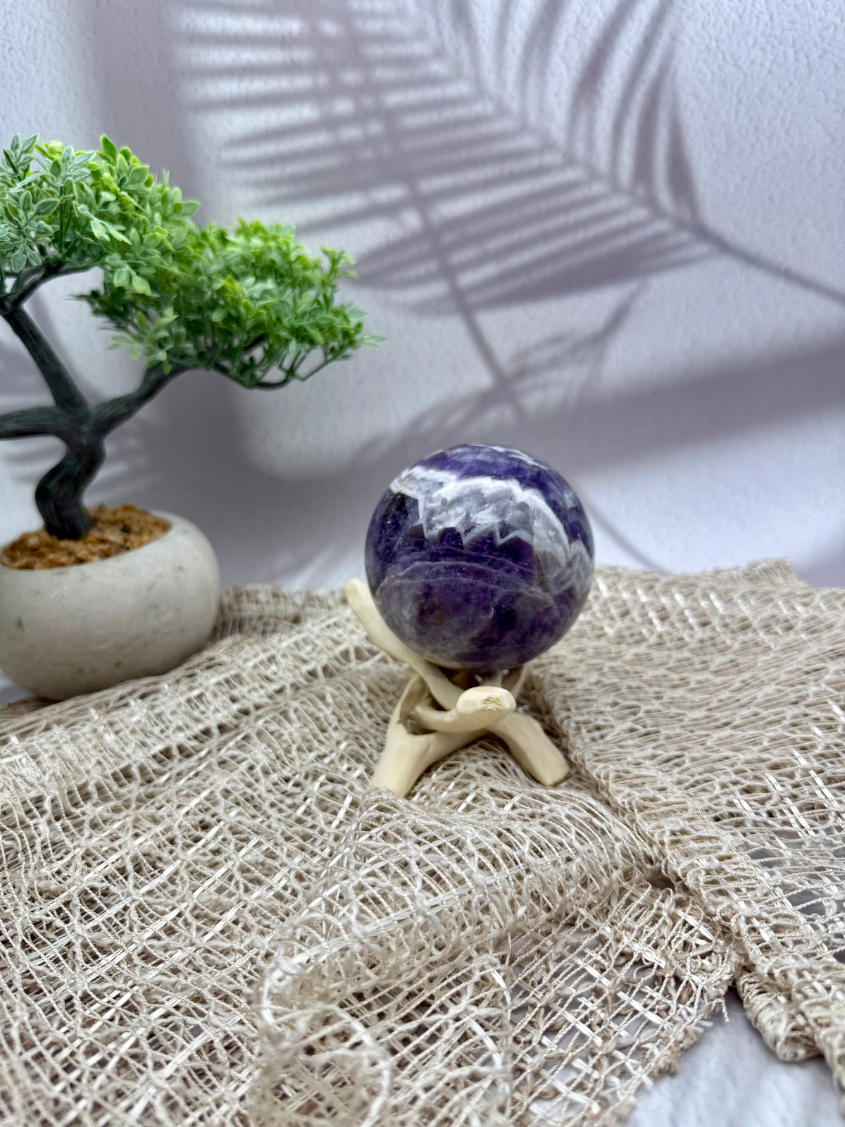 Chevron Amethyst Kugel - I