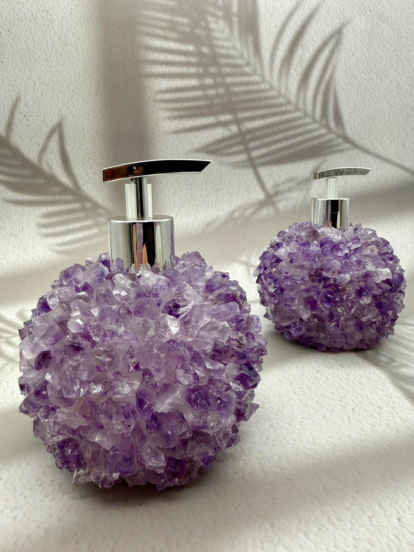 Seifenspender Amethyst Spitzen