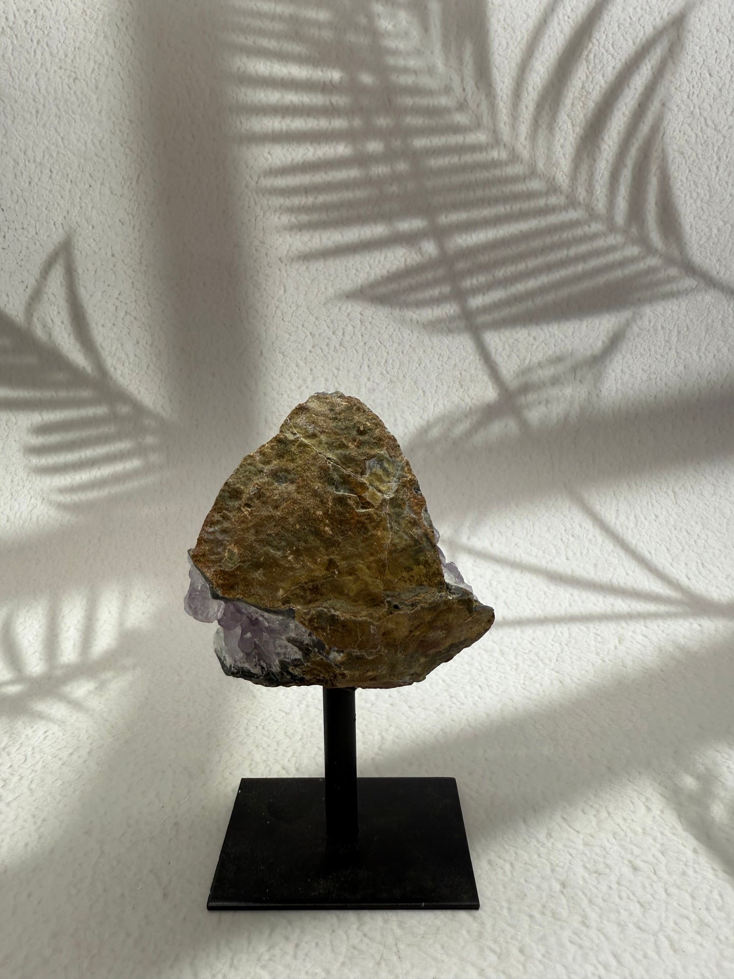 Amethyst mit Calcit