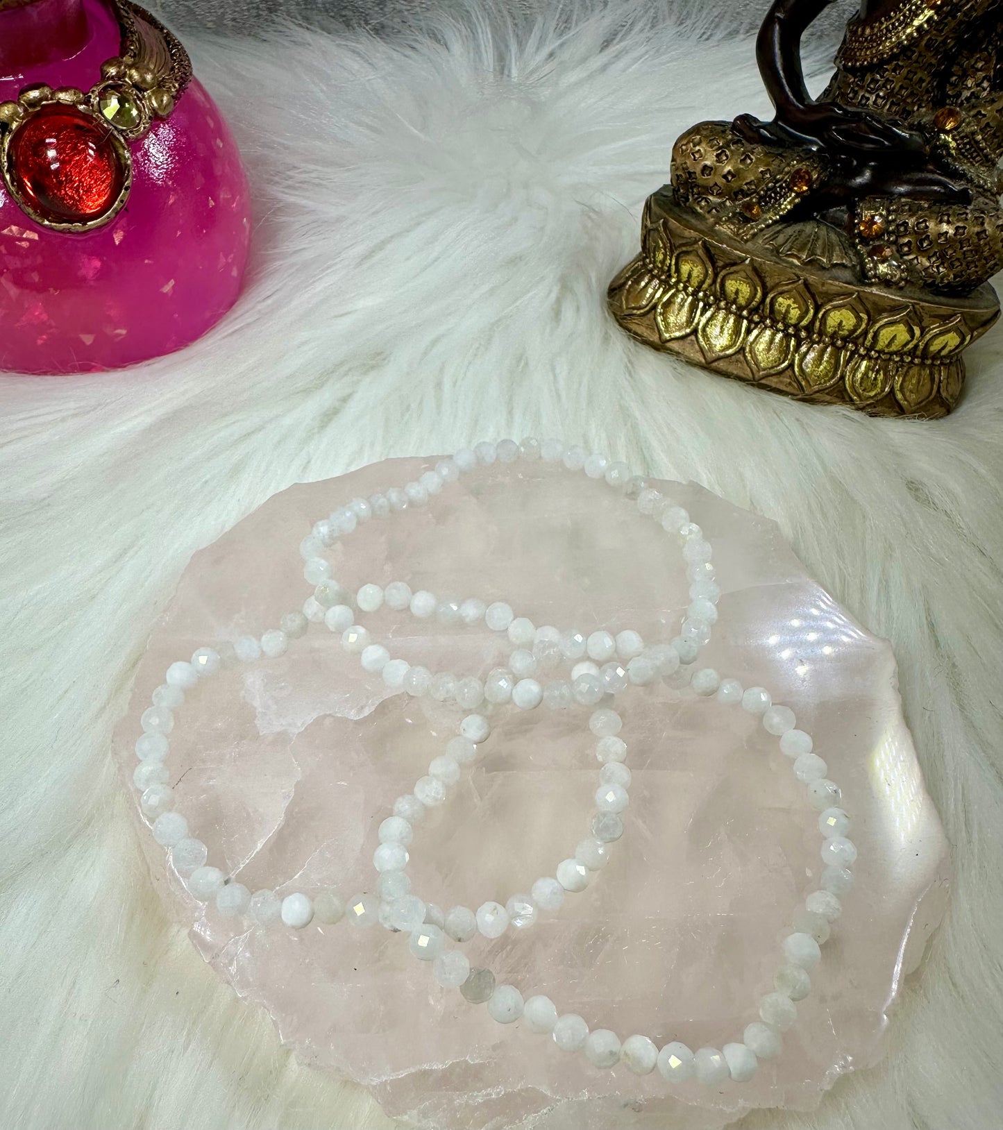 Mondstein Armband facettiert