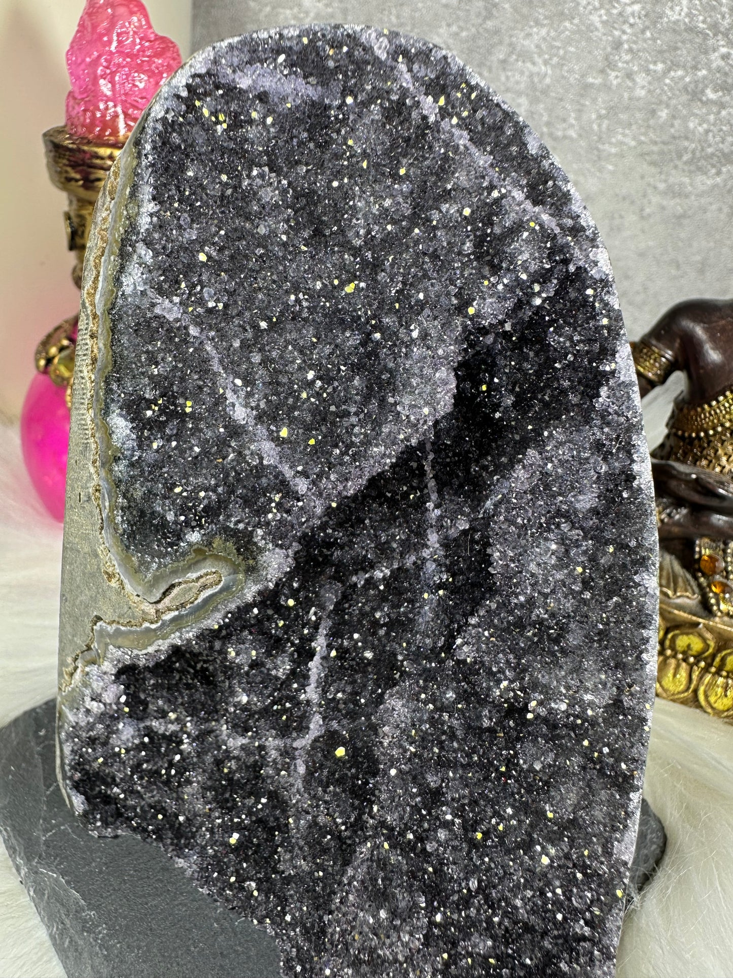 Grauviolette Amethyst Druse