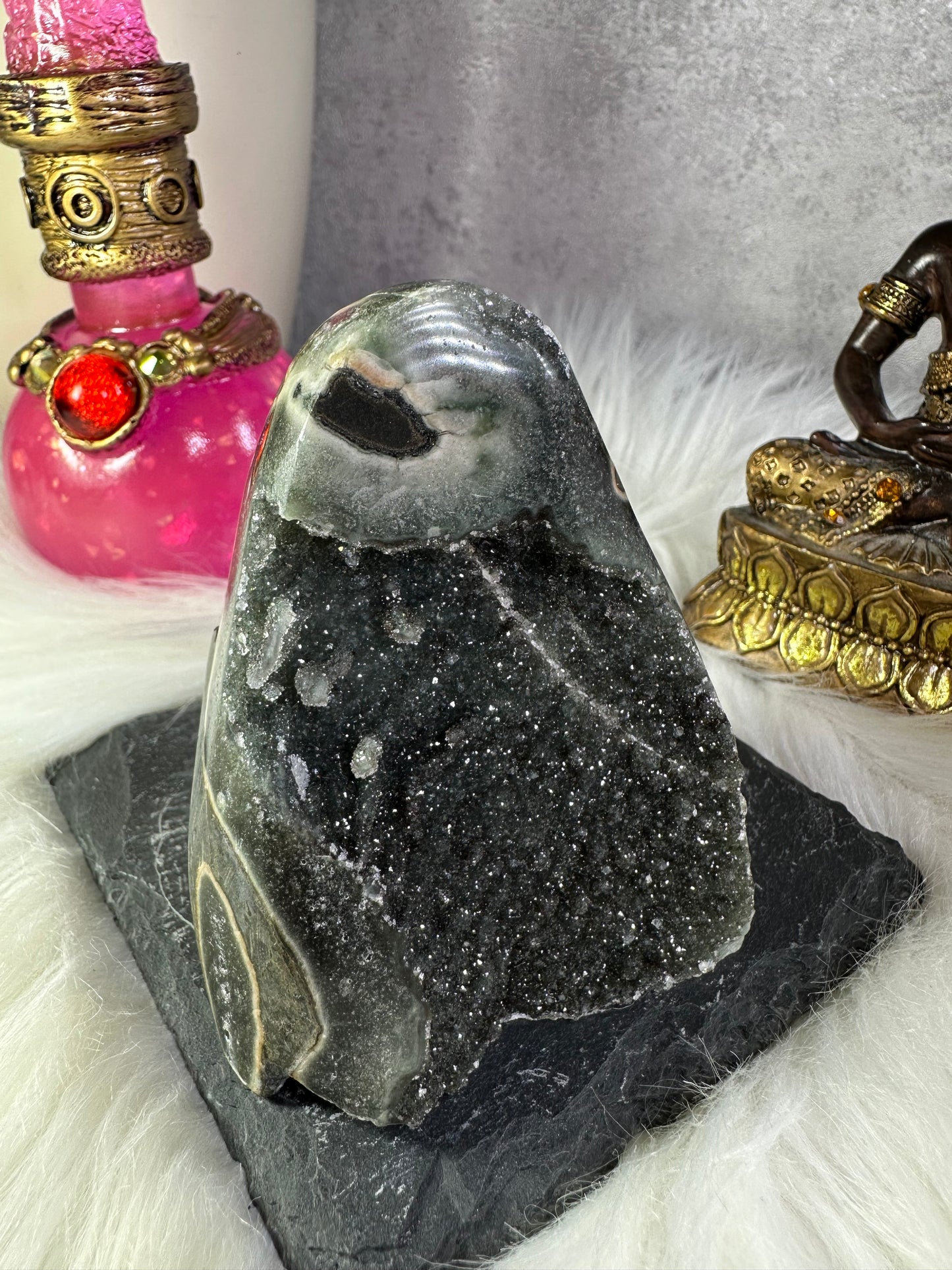 Graue Amethyst Druse