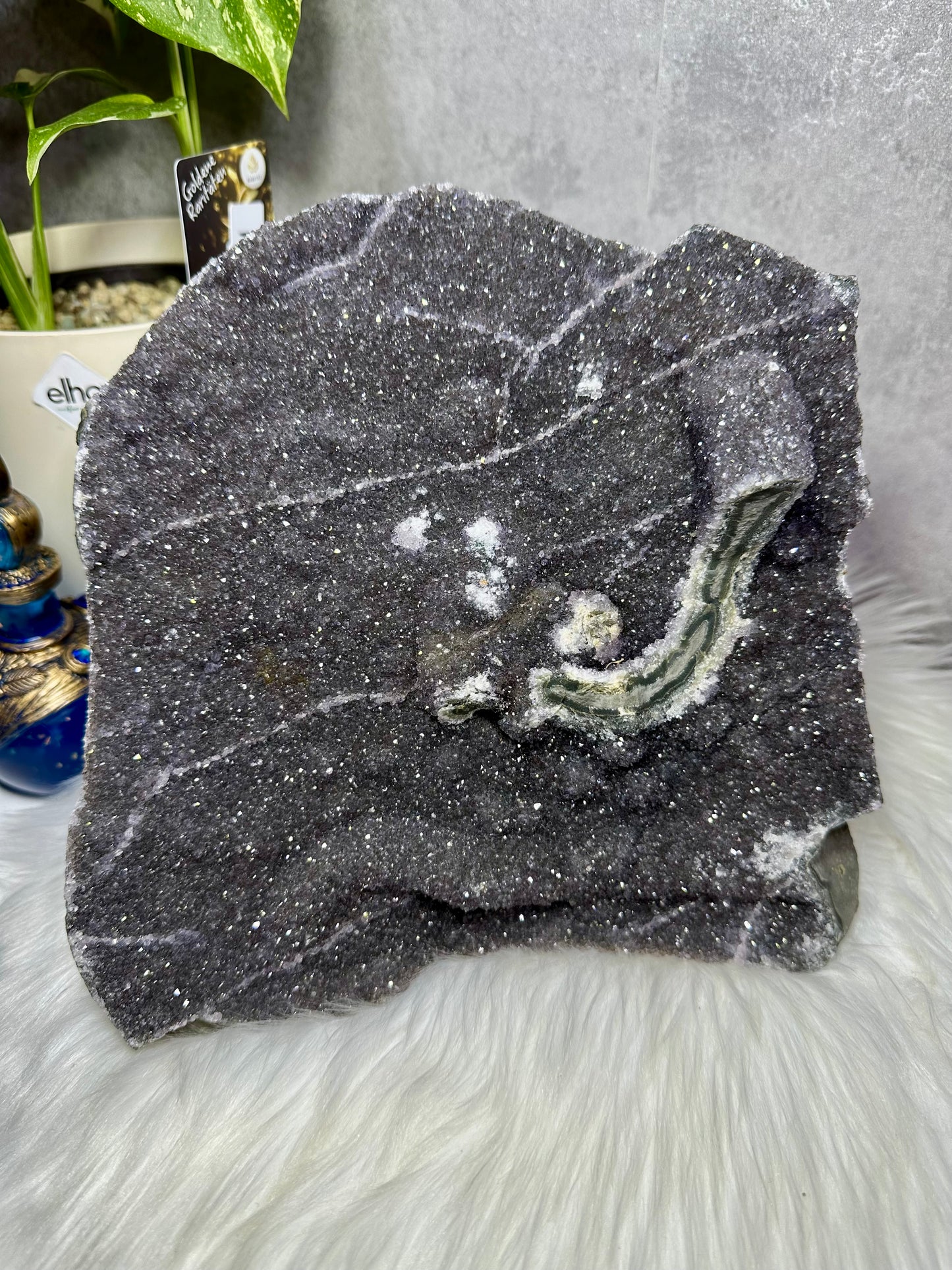 Grauer Amethyst XXL
