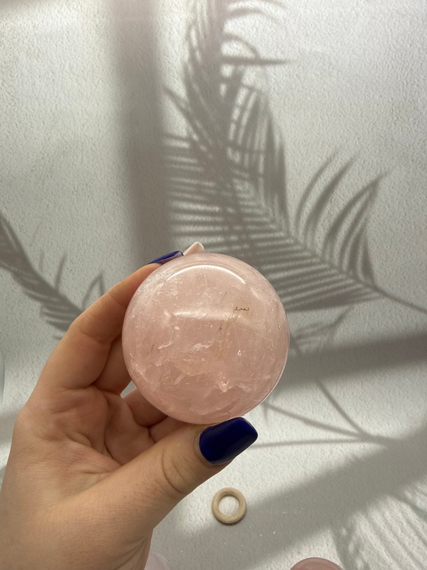 Rosenquarz Kugel 1-3