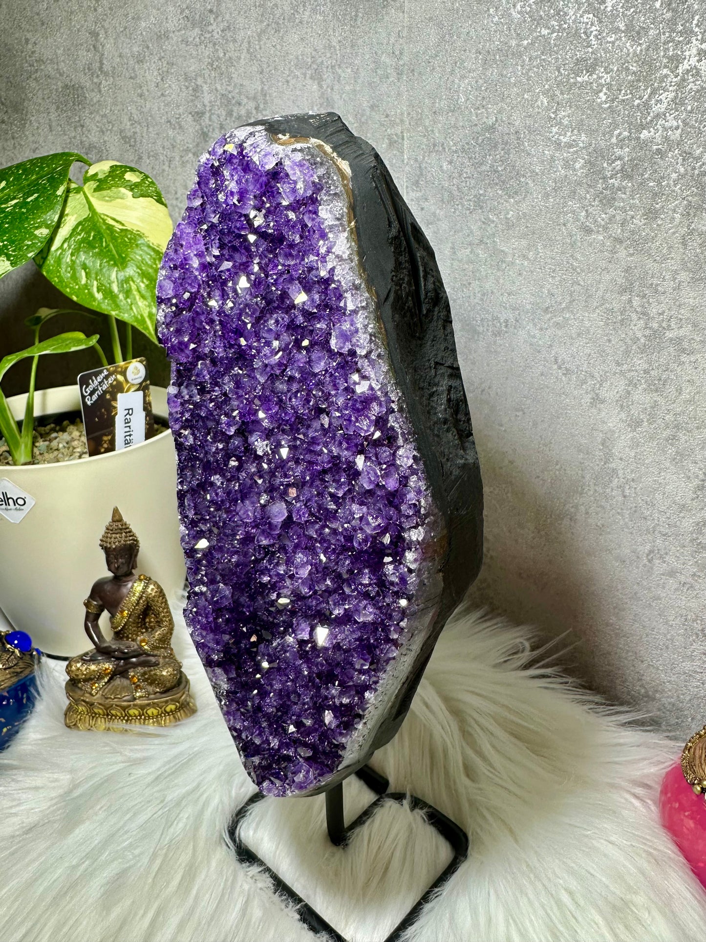 Sibirischer Amethyst auf Ständer