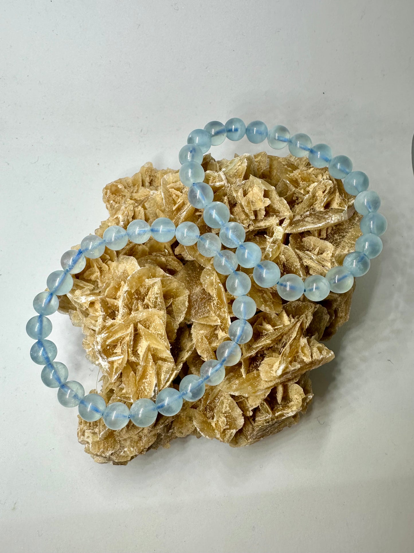 Aquamarin Perlenarmband