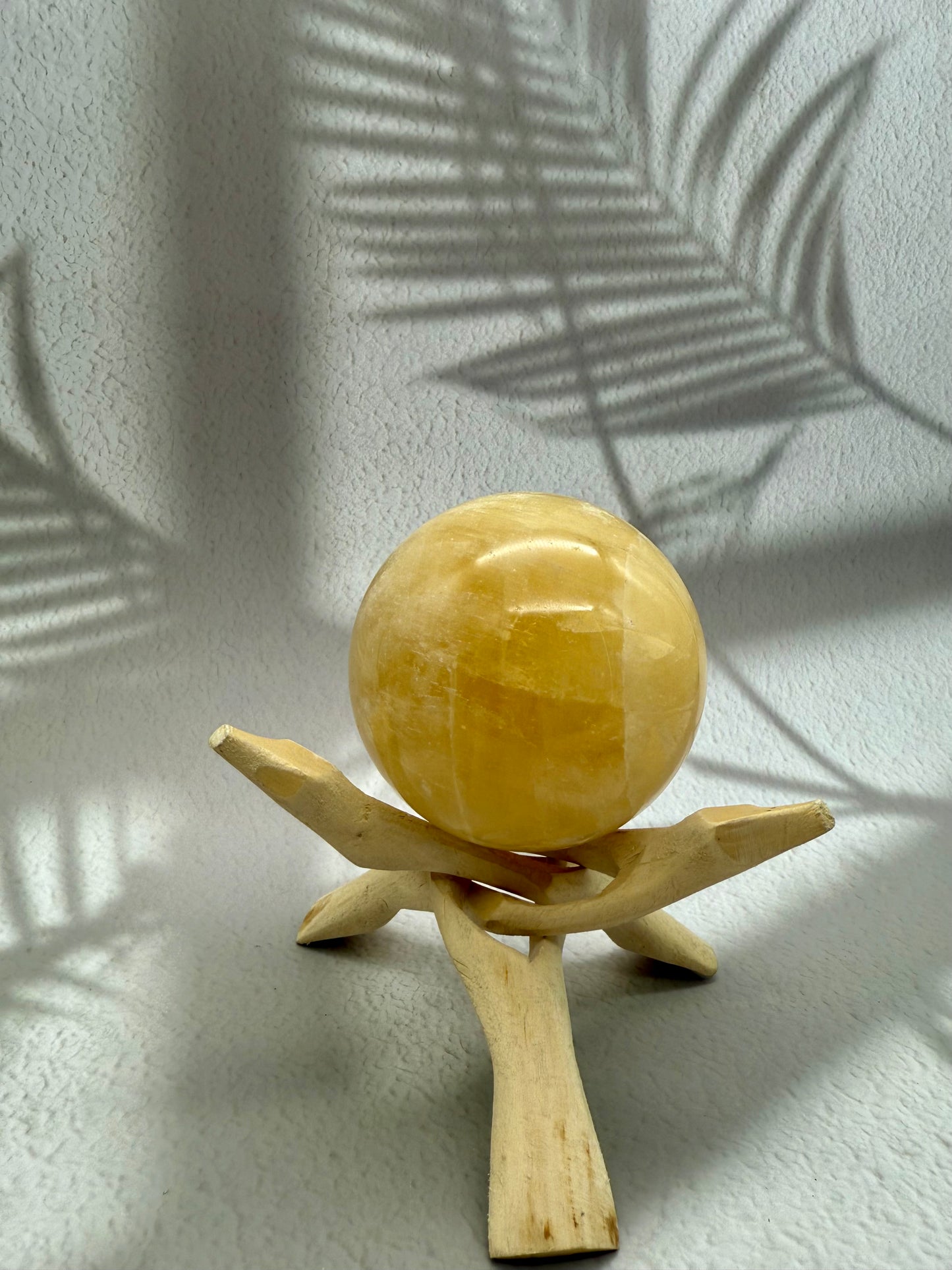 Orangencalcit Kugel - groß