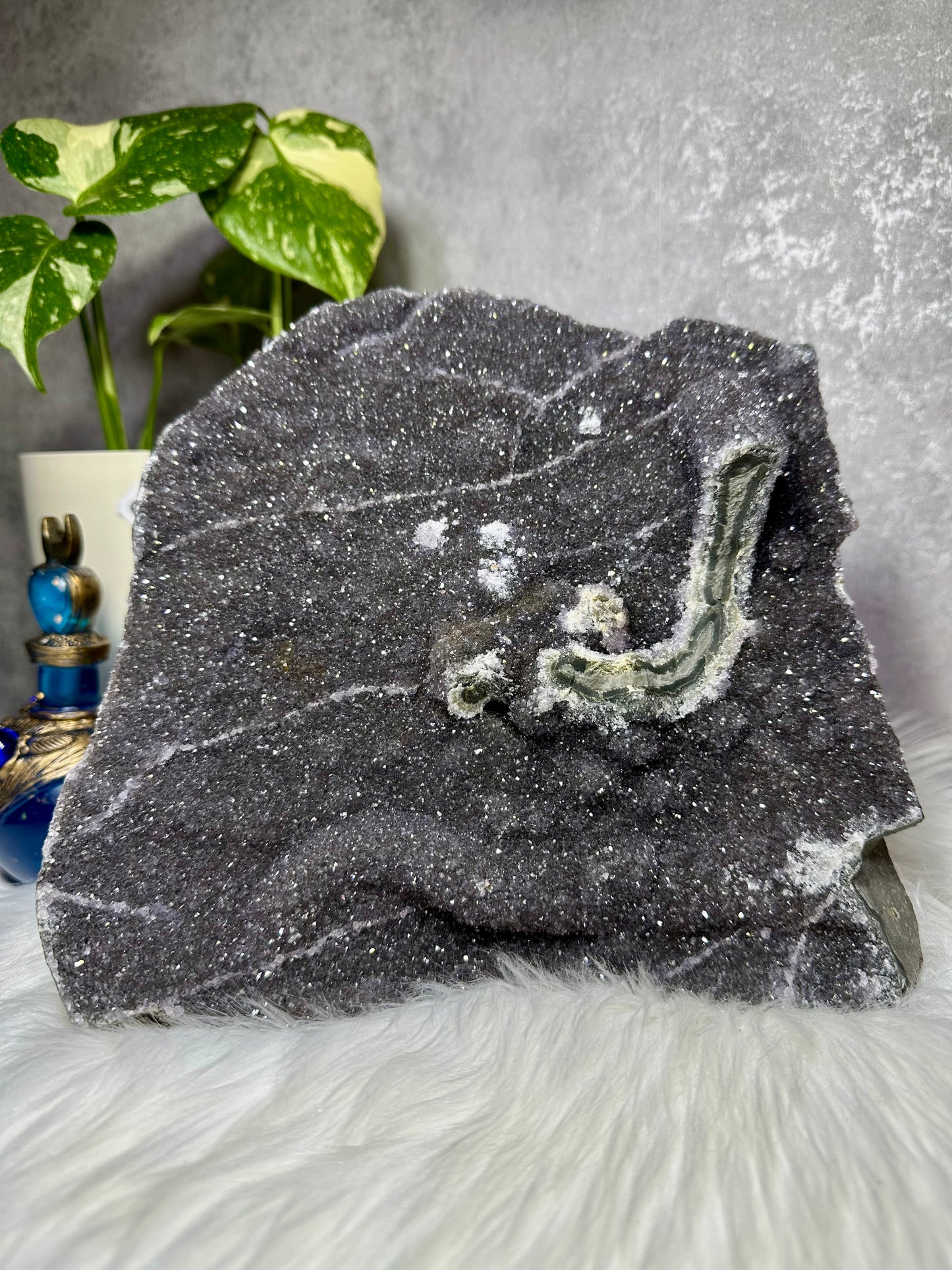 Grauer Amethyst XXL