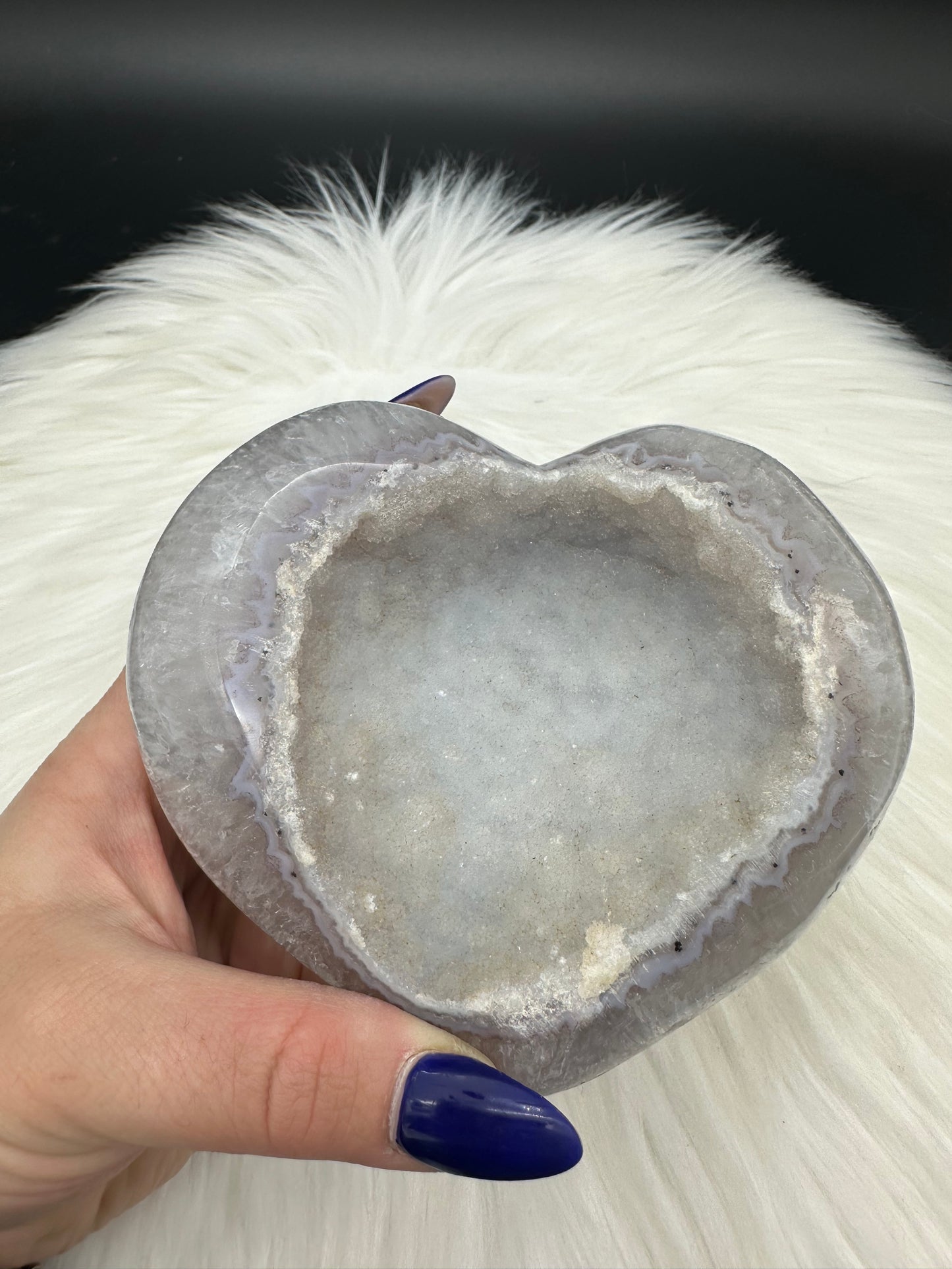 Amethyst - Achat Herz Matt