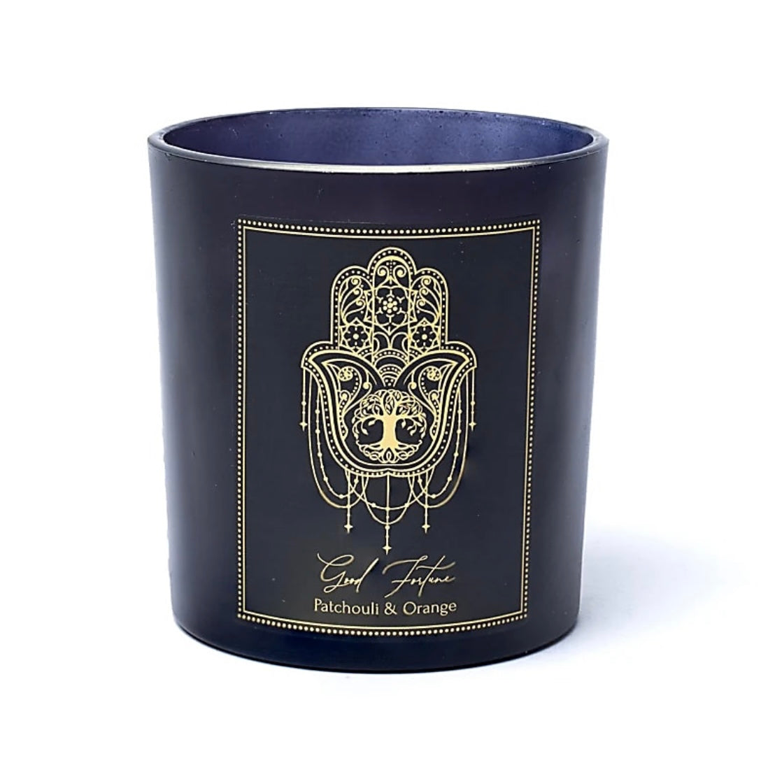 Manifestationskerze Good Fortune - Roter Jaspis