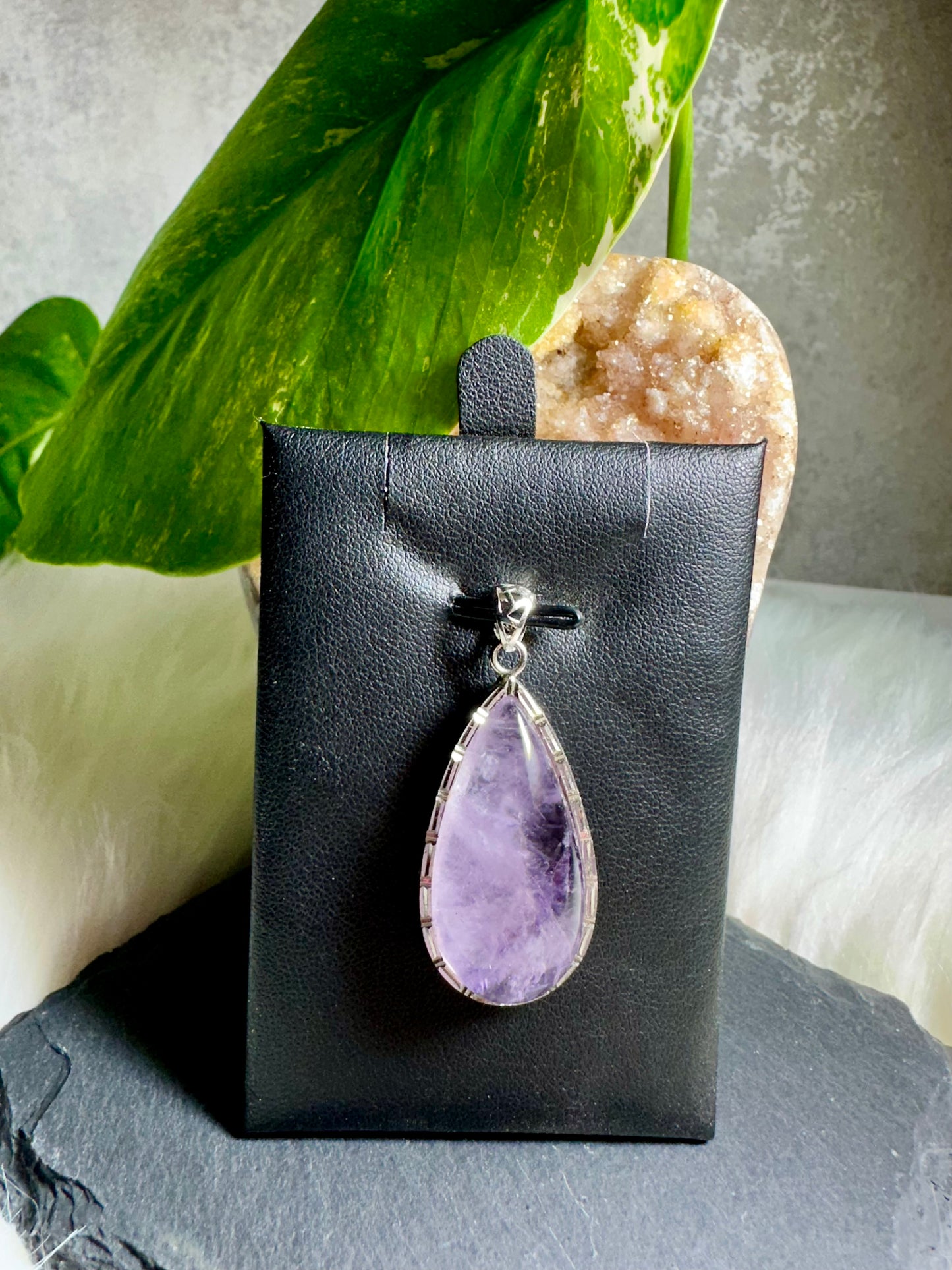 Amethyst Anhänger 925 Sterling Silber