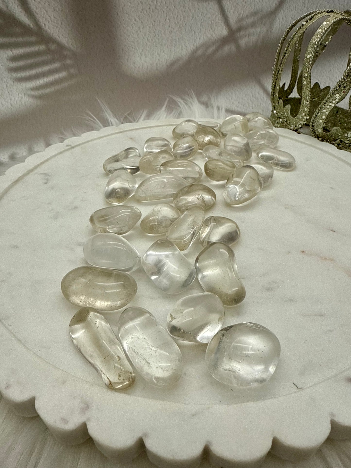 Bergkristall Trommelstein