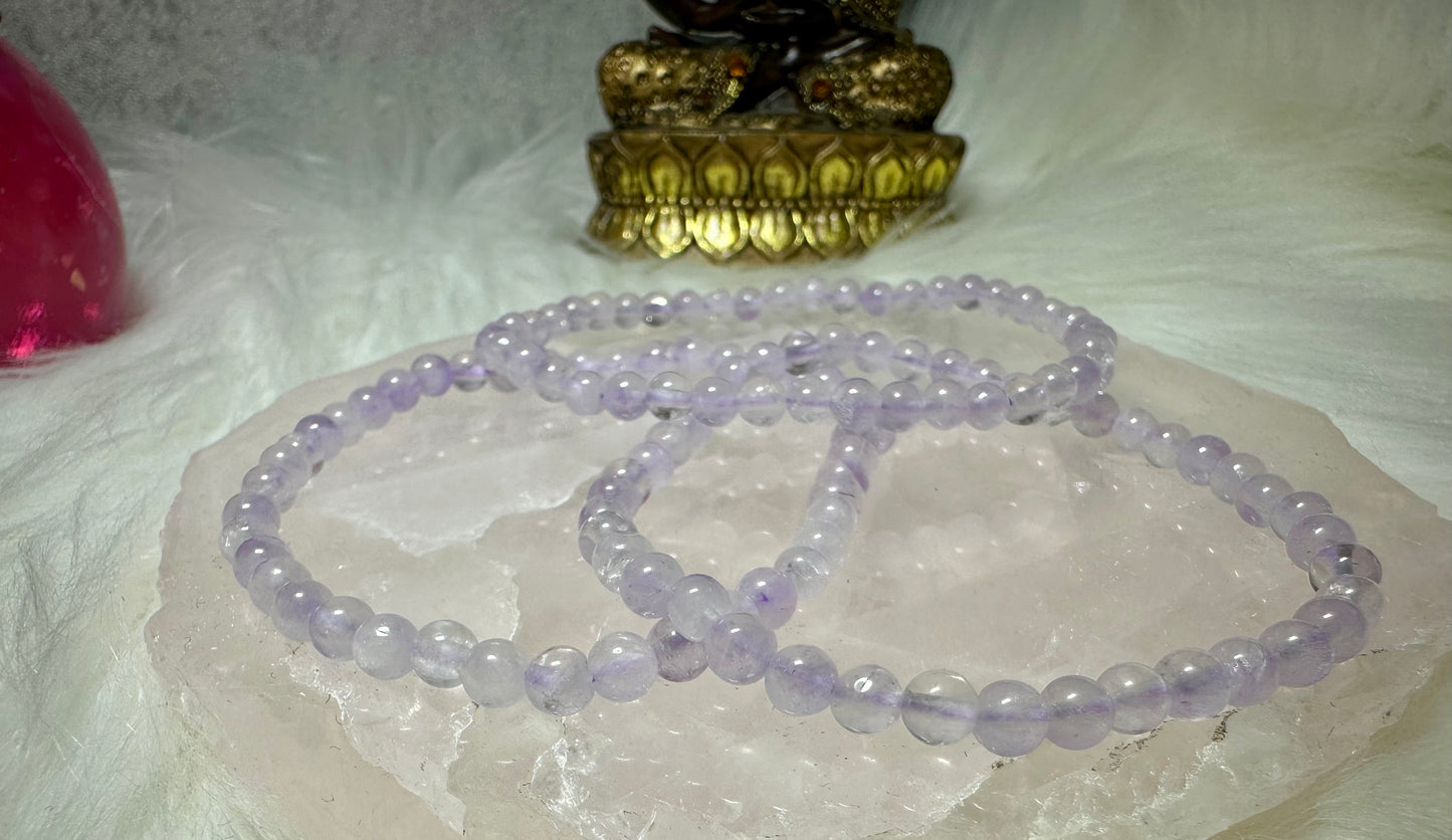 Lavendel Amethyst Perlenarmband